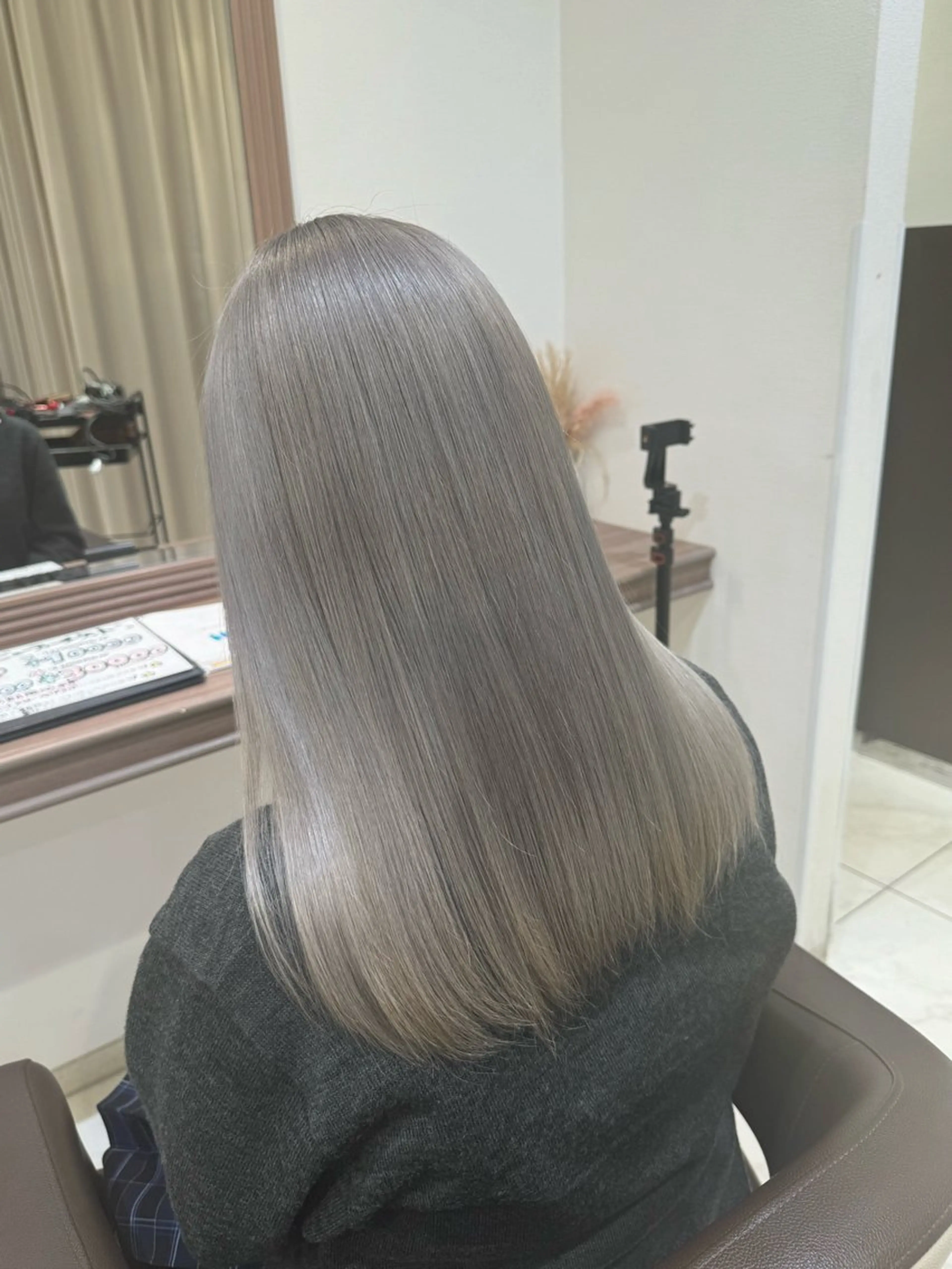 ミディアム カラー カット ヘアカラー 菊池 遼/透明感 /韓国レイヤー/艶感のヘアスタイル