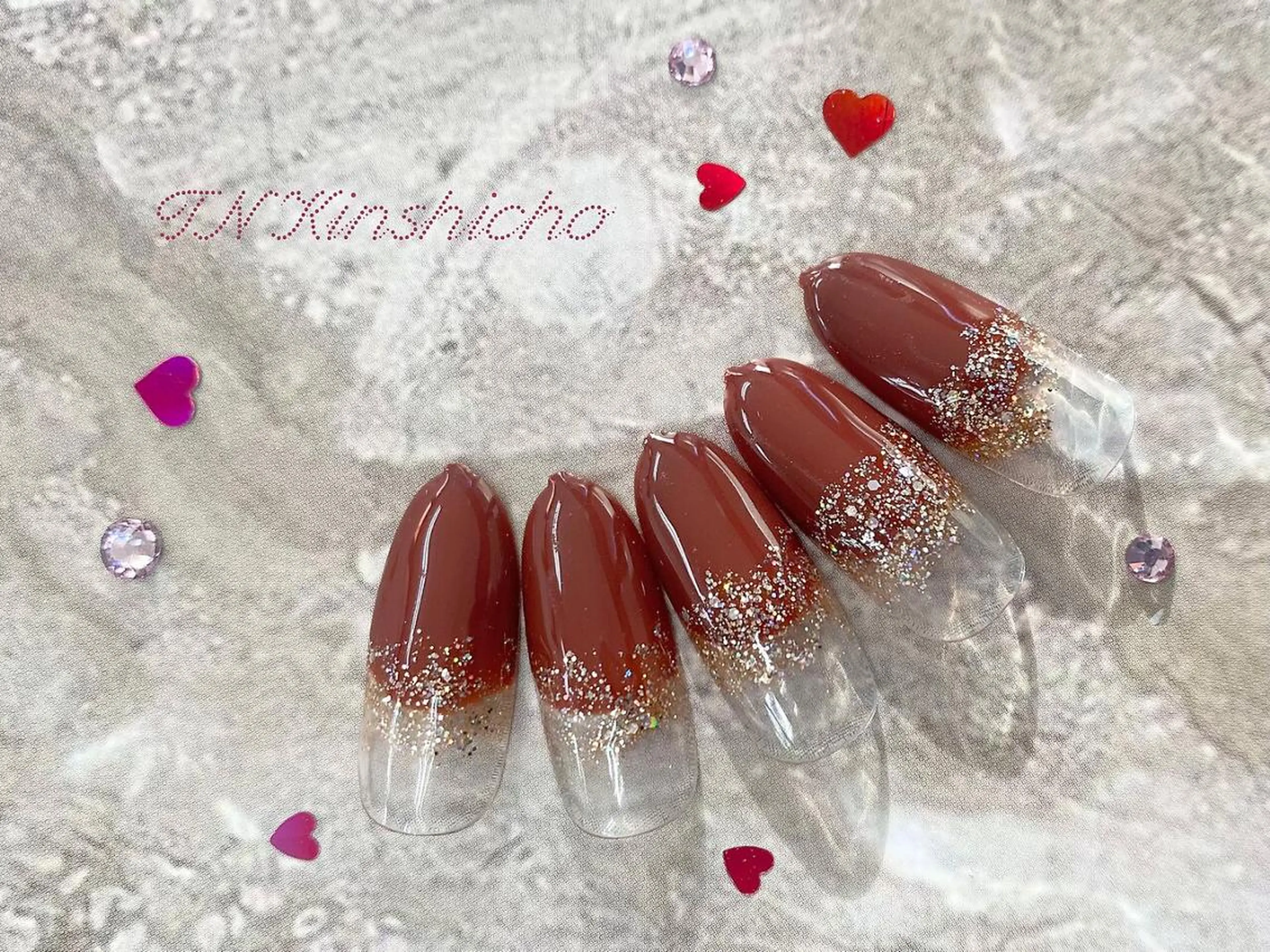 ネイル アートネイル 長さ出し ジェルネイル ハードジェル スカルプネイル 林 菜月のネイルデザイン