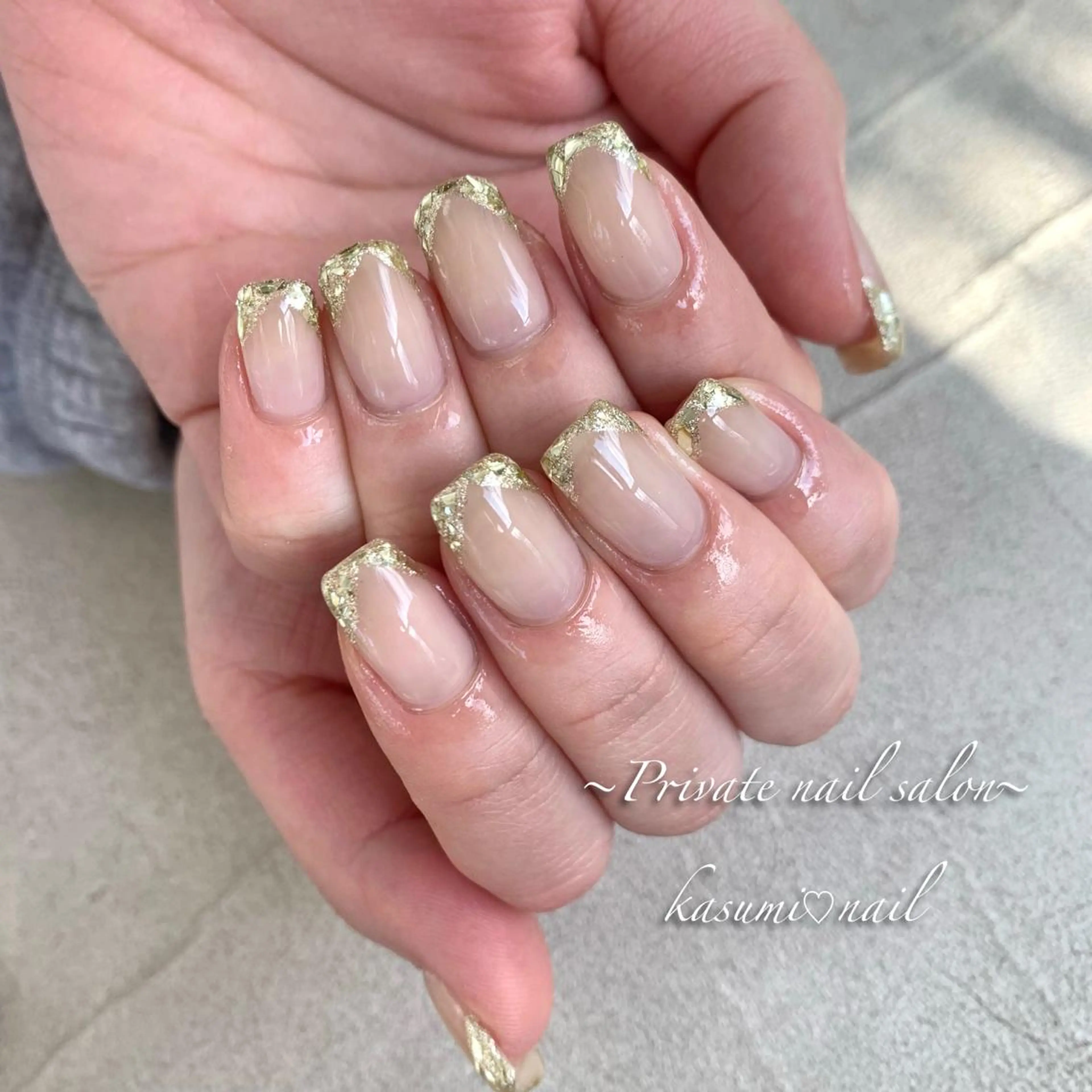 ネイル アートネイル ラメ(グリッター) マグネットネイル ミラーネイル ニュアンスネイル KASUMI♡ Nailのネイルデザイン