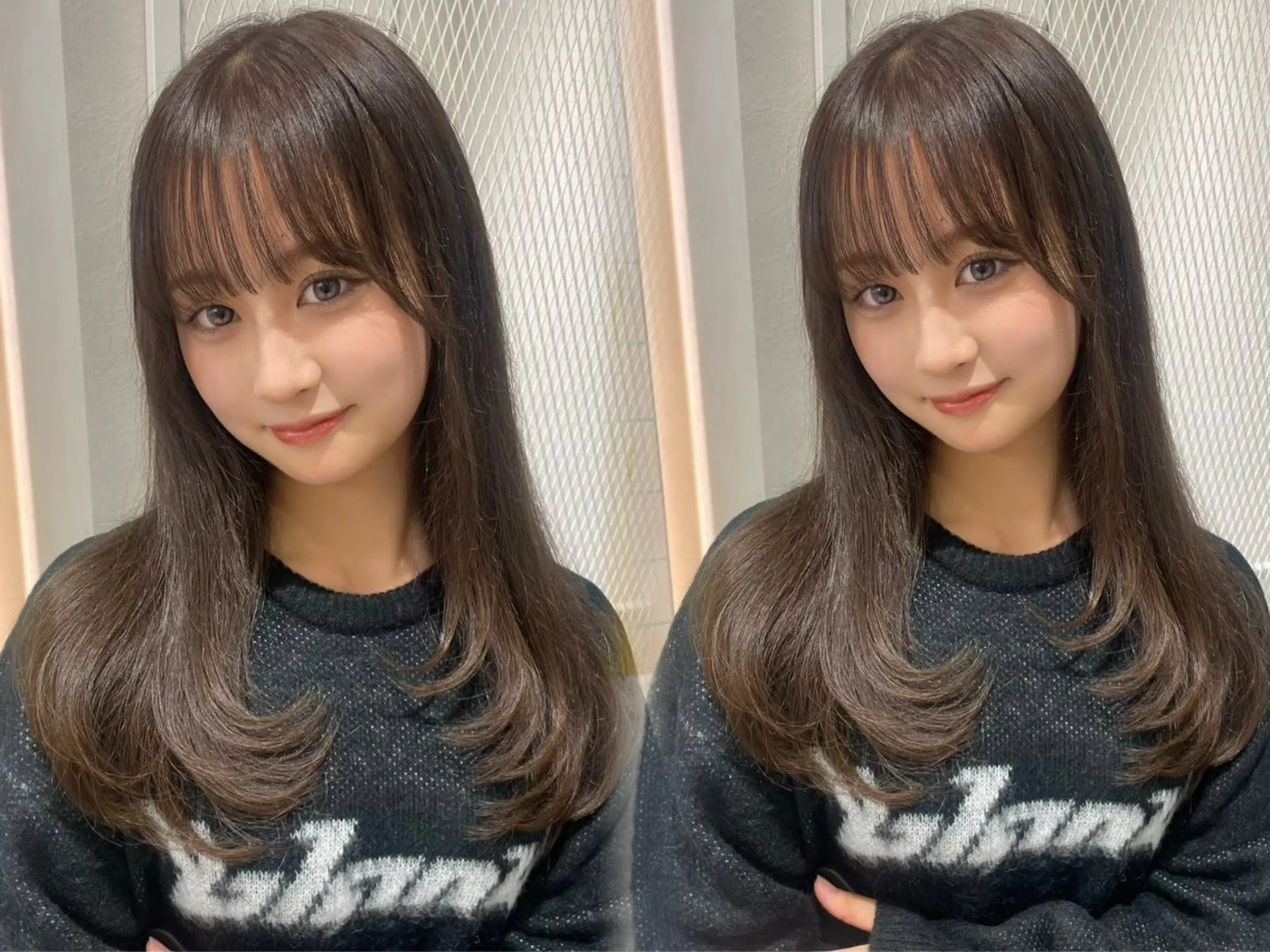 セミロング レイヤーカット カット ヘアカラー トリートメント お悩み解決特化美容師 🌟本郷壮一郎のヘアスタイル