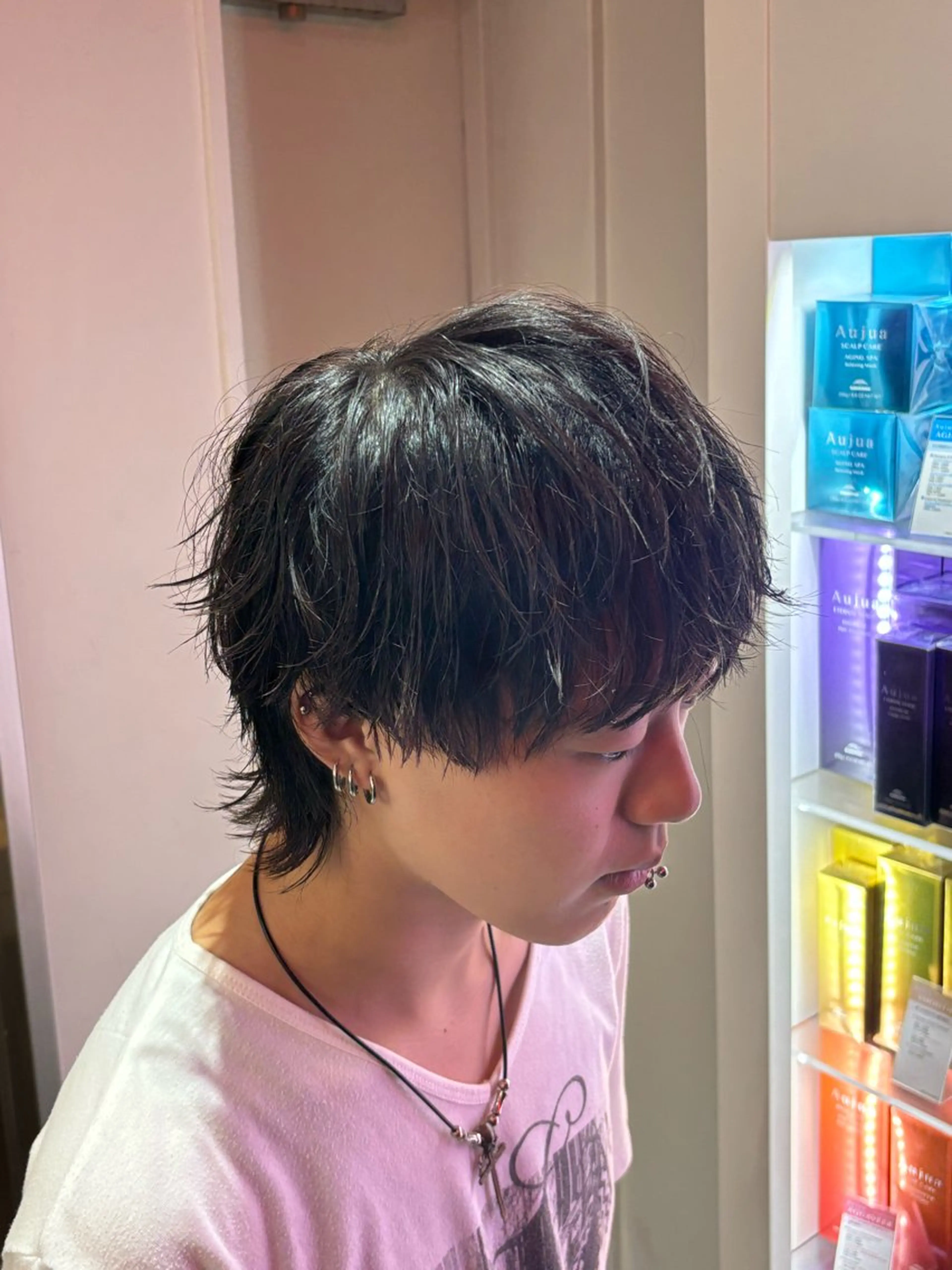 メンズハイトーン 北斗💍レイヤーのヘアスタイル