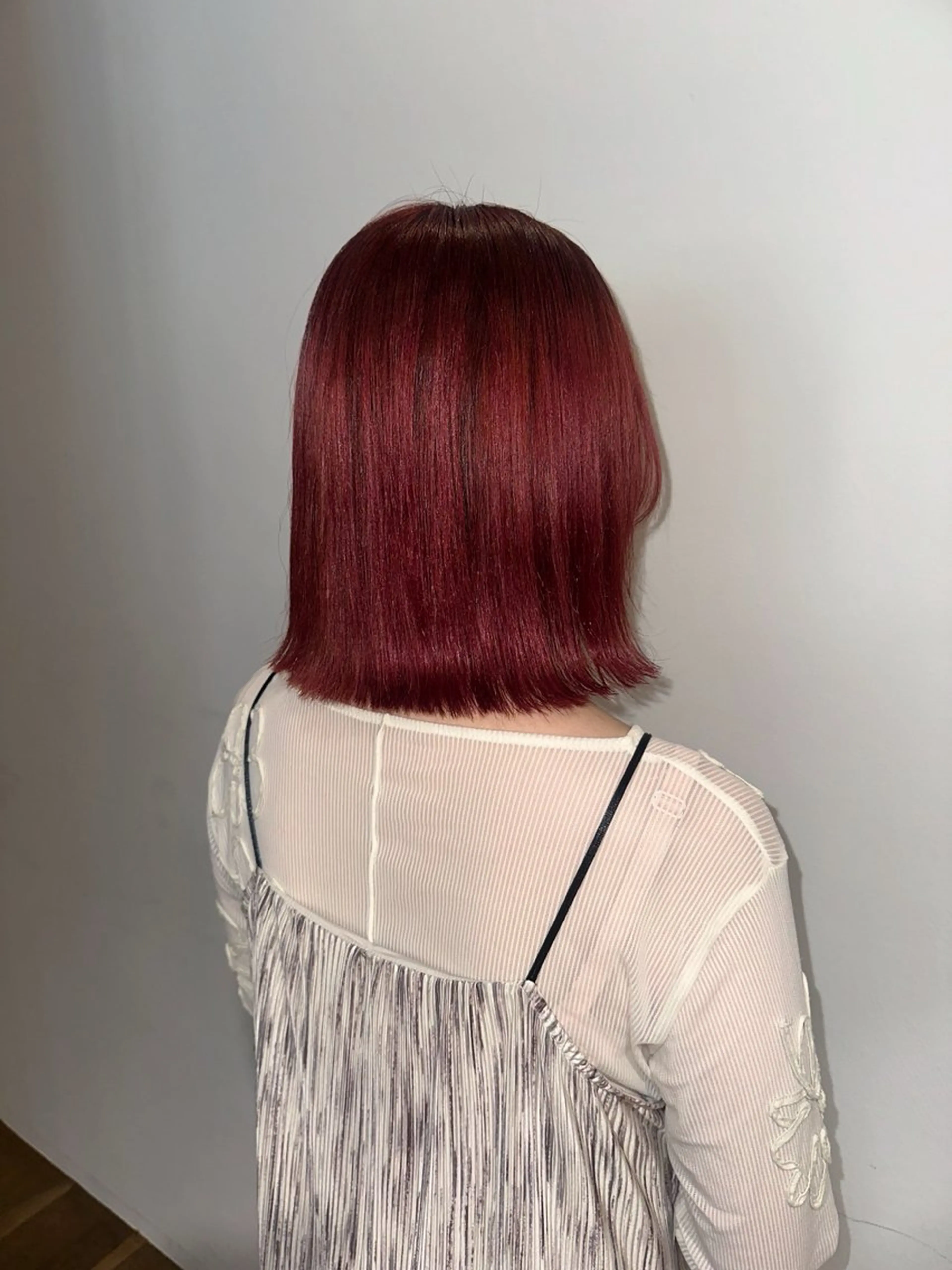 ミディアム カラー ヘアカラー 塩澤 榛奈のヘアスタイル