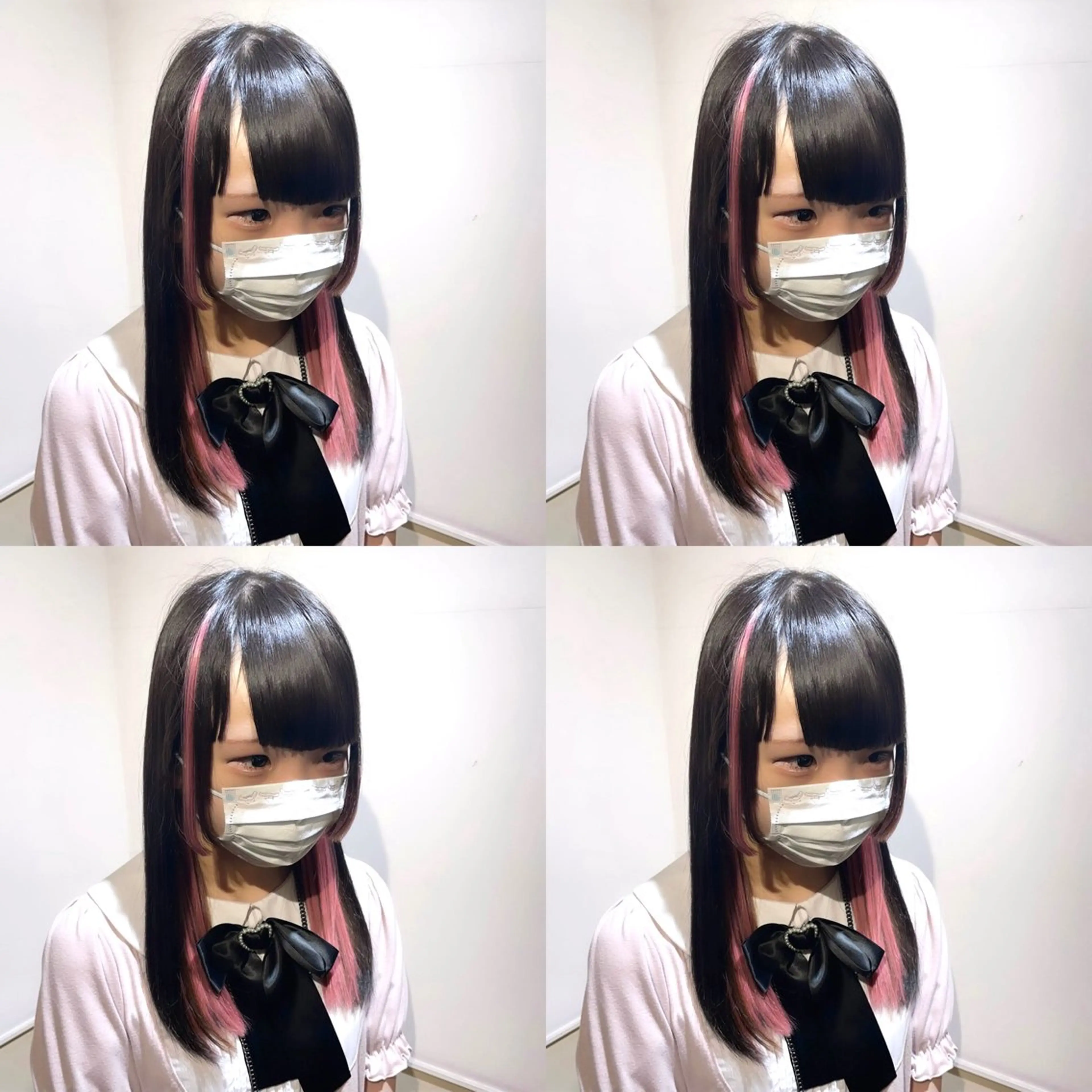 セミロング カラー シールエクステ インナーカラー エクステ 🌟トップデザイナー 高橋🌟のヘアスタイル