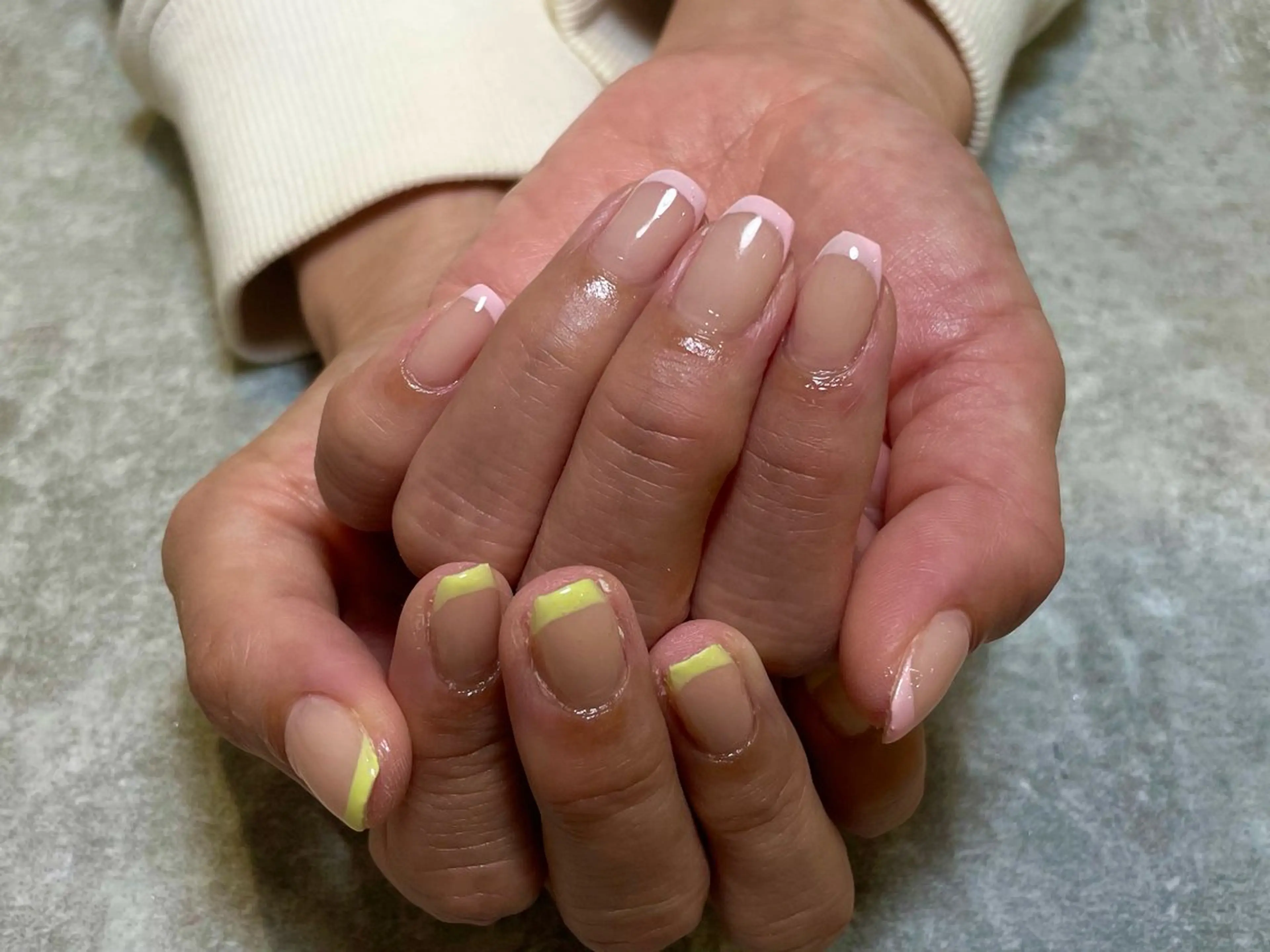 ネイル フレンチネイル パステルネイル 春ネイル ハンドネイル Sunny Roa所属・SunnyRoa aguri ୨୧˖*のネイルデザイン