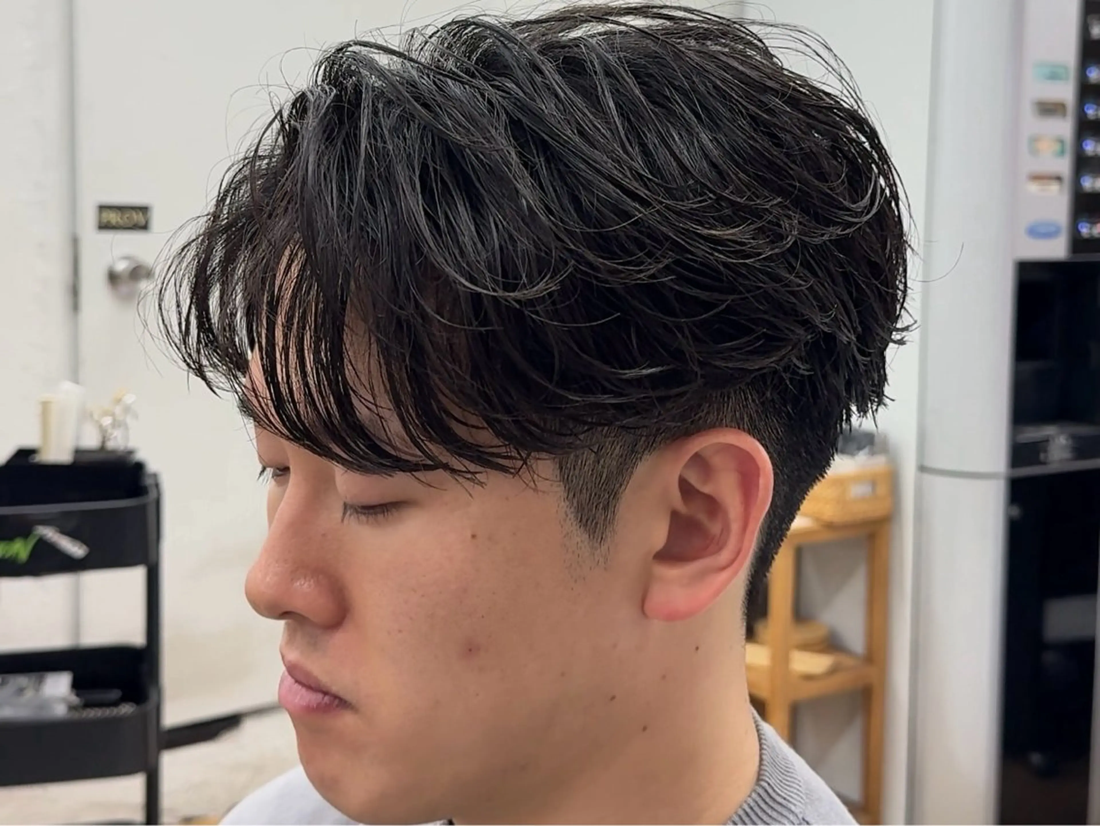 ショート パーマ メンズ カット パーマ REN /立川メンズのヘアスタイル