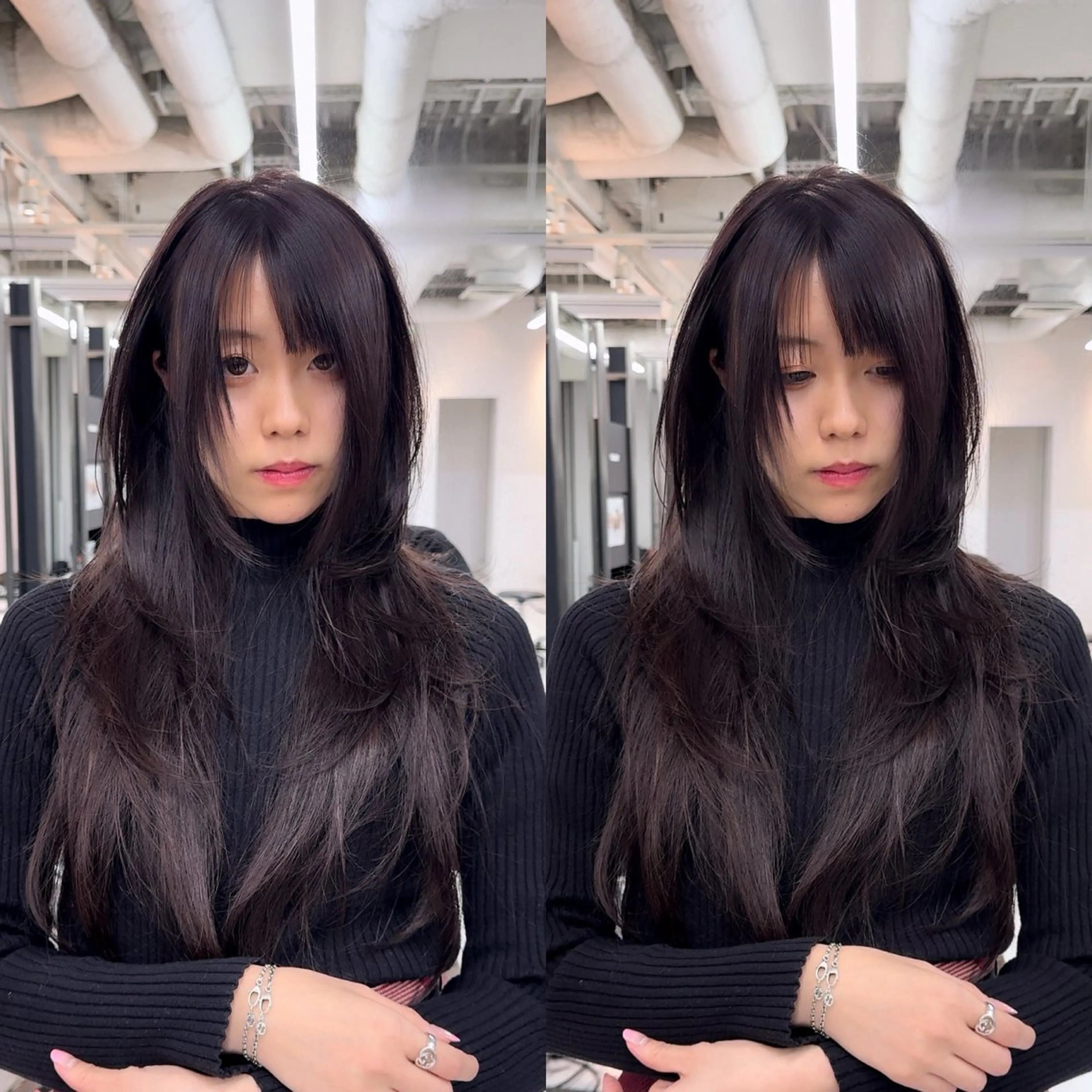 ロング ヘアカラー レイヤーカット/ 堀匠吾のヘアスタイル