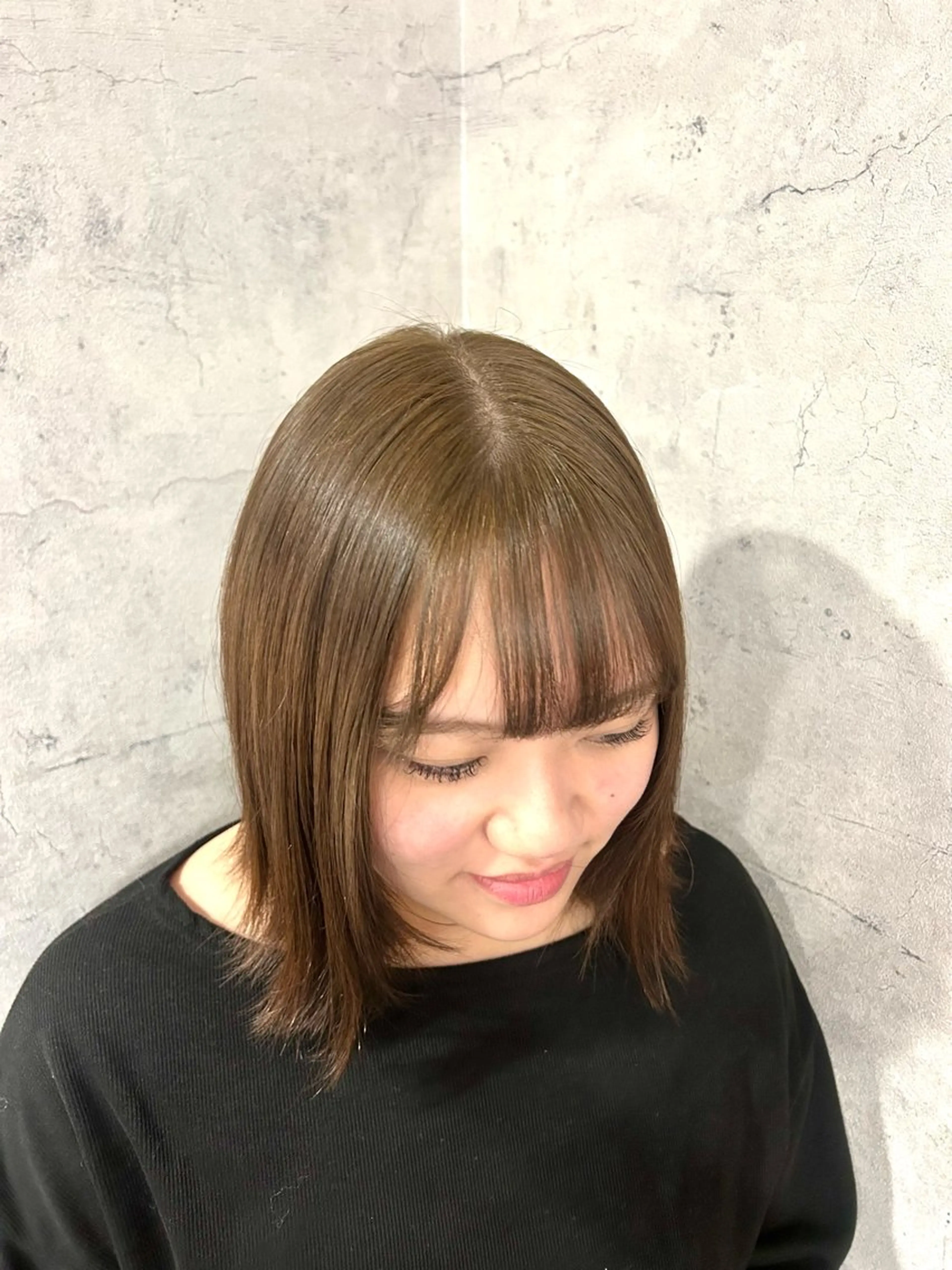 ミディアム カラー ブリーチ ダブルカラー ブリーチなしカラー ヘアカラー パーソナルカラー 診断🍀マリンのヘアスタイル
