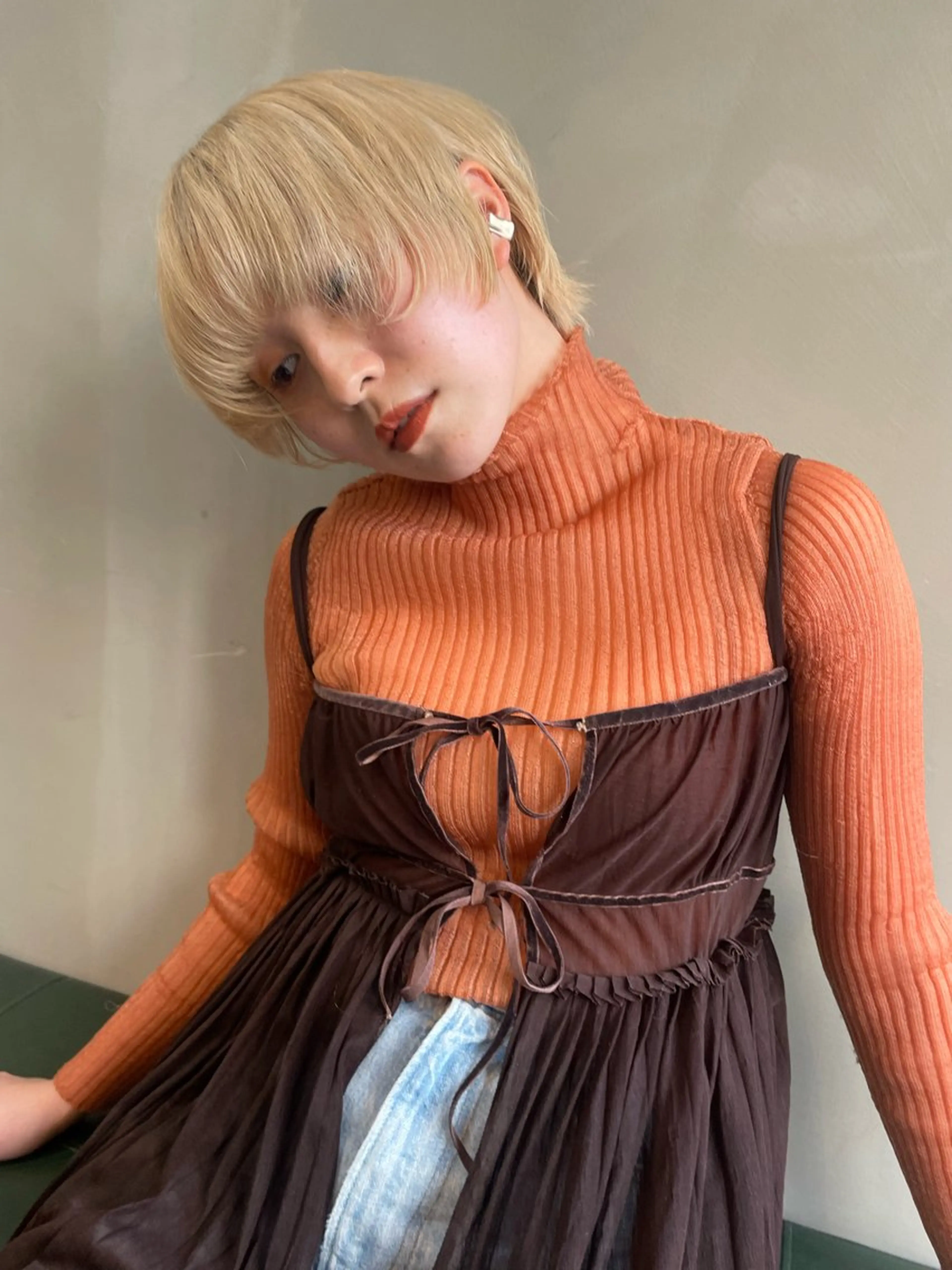 ショート カラー カット ヘアカラー トリートメント ショート/ボブ専門 宮脇美奈/南船場のヘアスタイル