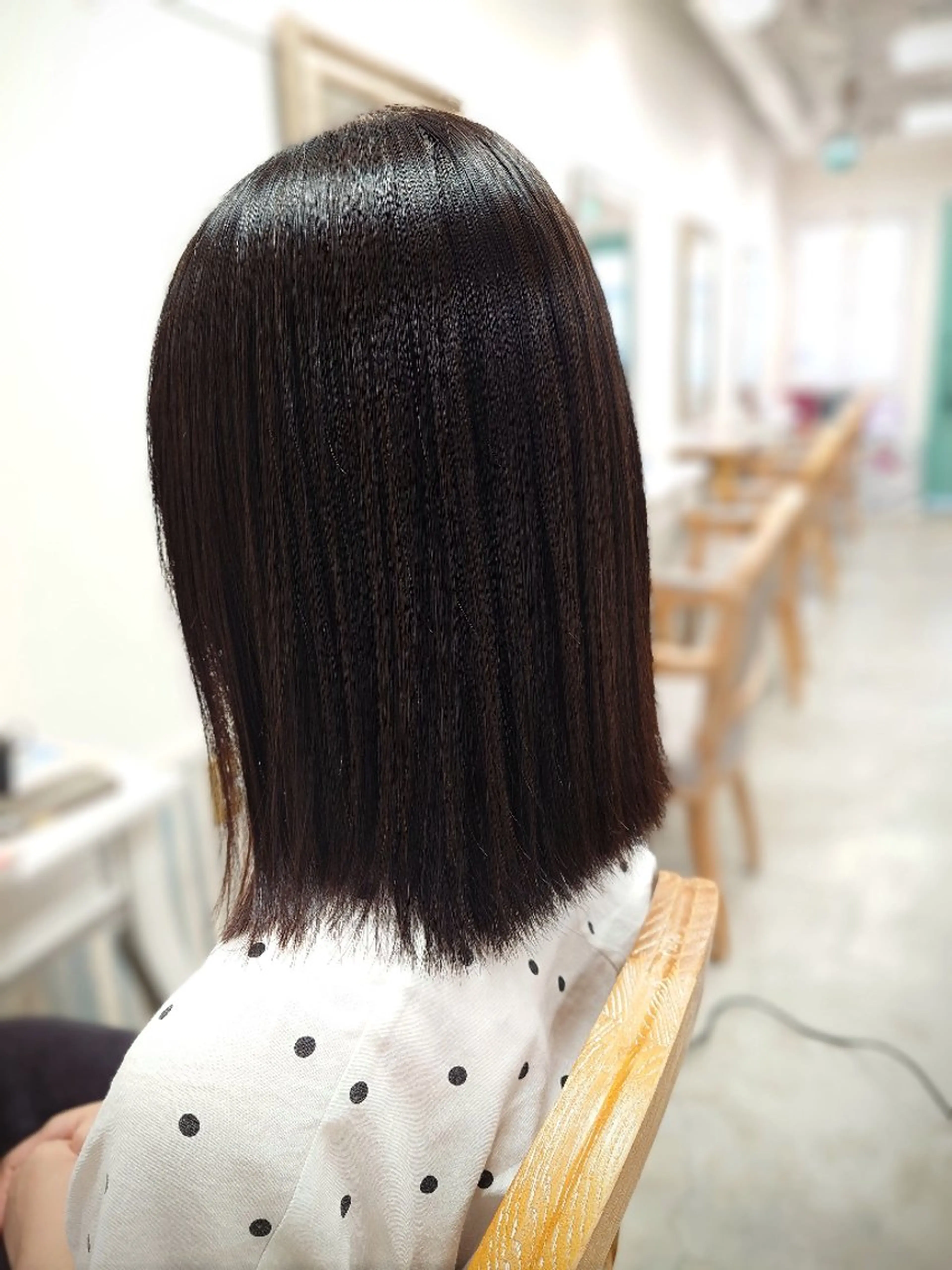 ミディアム 酸性ストレート 縮毛矯正 tico 🌱shiori🌱のヘアスタイル