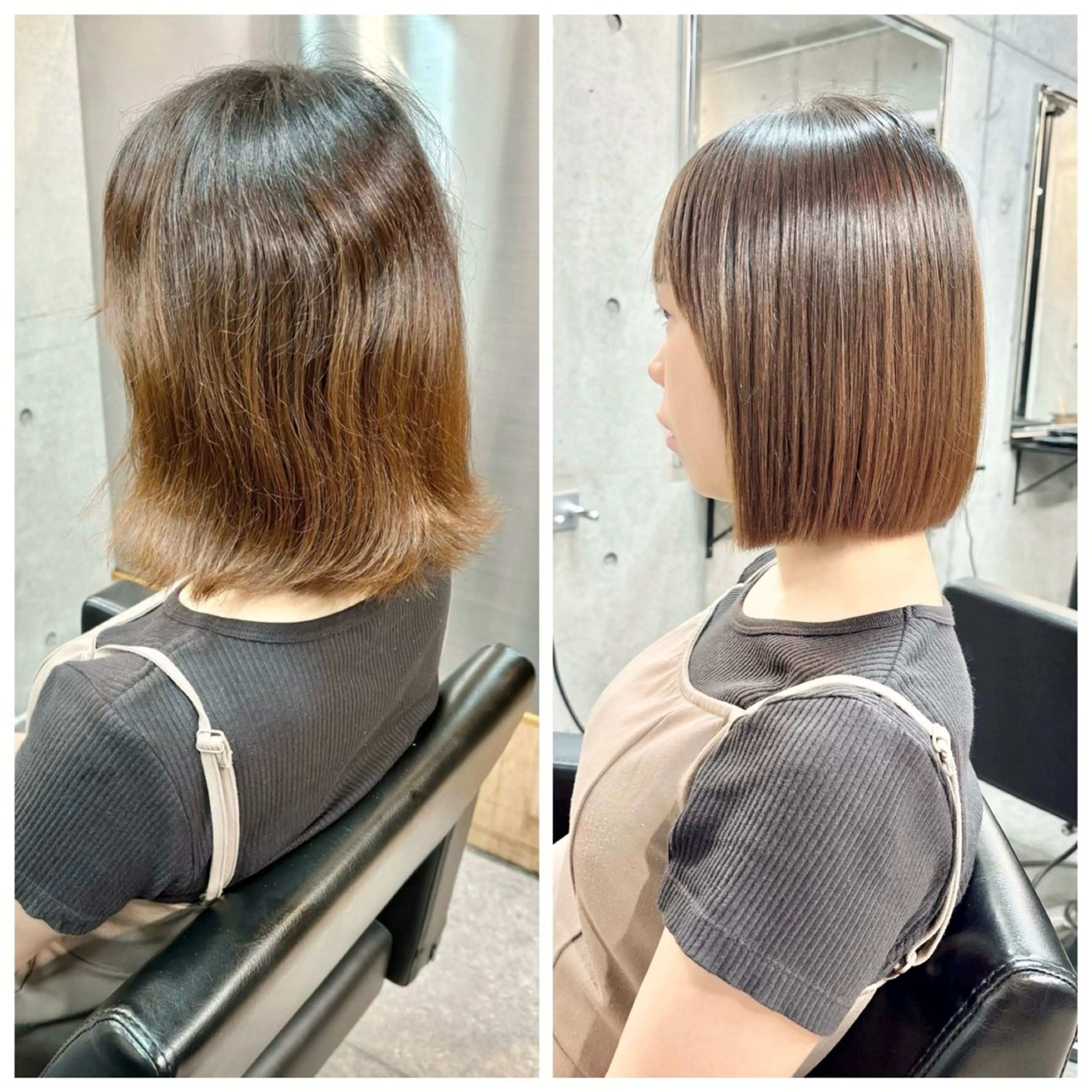 ショート パーマ ボブ ショートヘア 酸性ストレート ストレートパーマ 縮毛矯正 トリートメント ショートボブ縮毛矯正 髪質改善のプロ山道潤のヘアスタイル