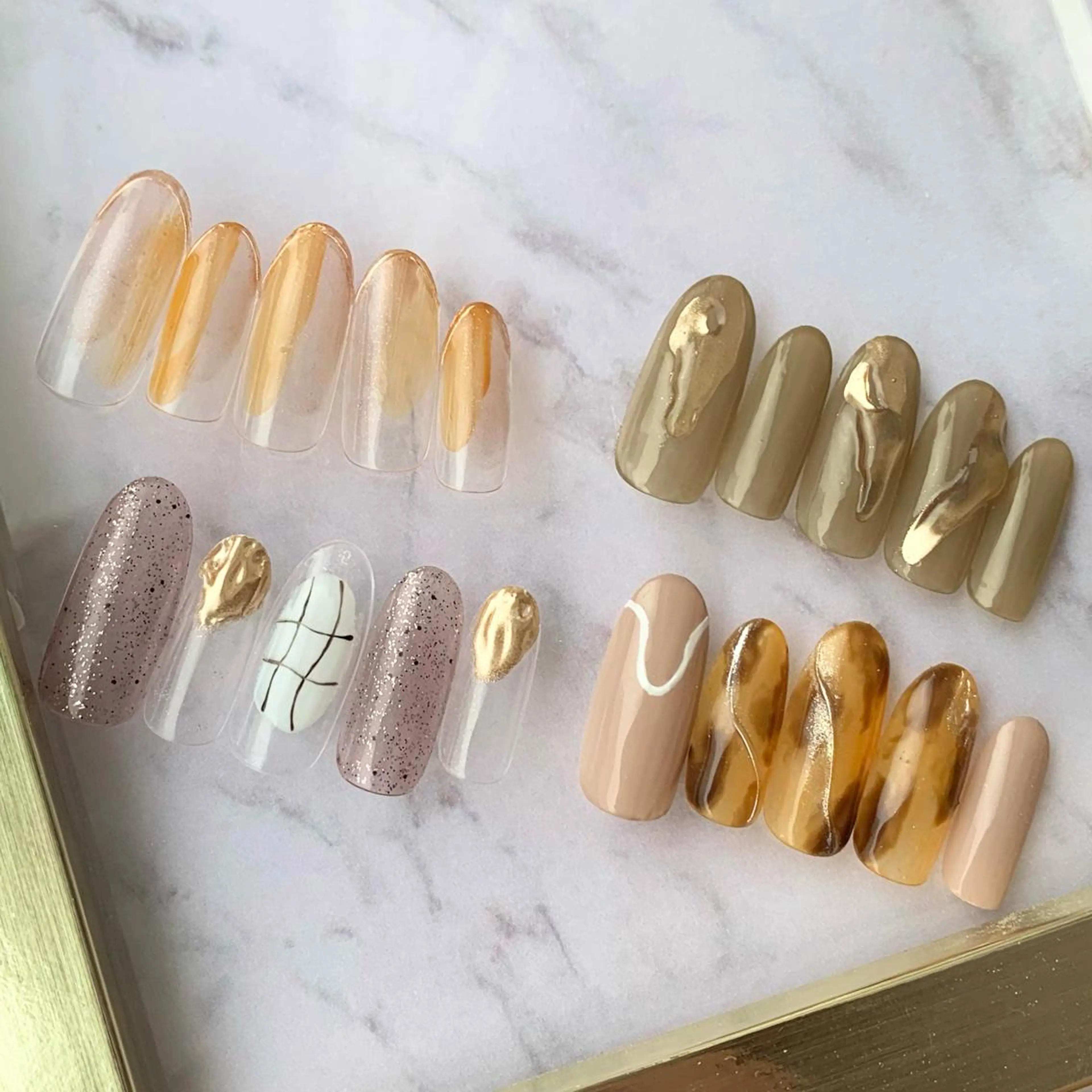 ネイル ハンドネイル ウシク ミユキのネイルデザイン