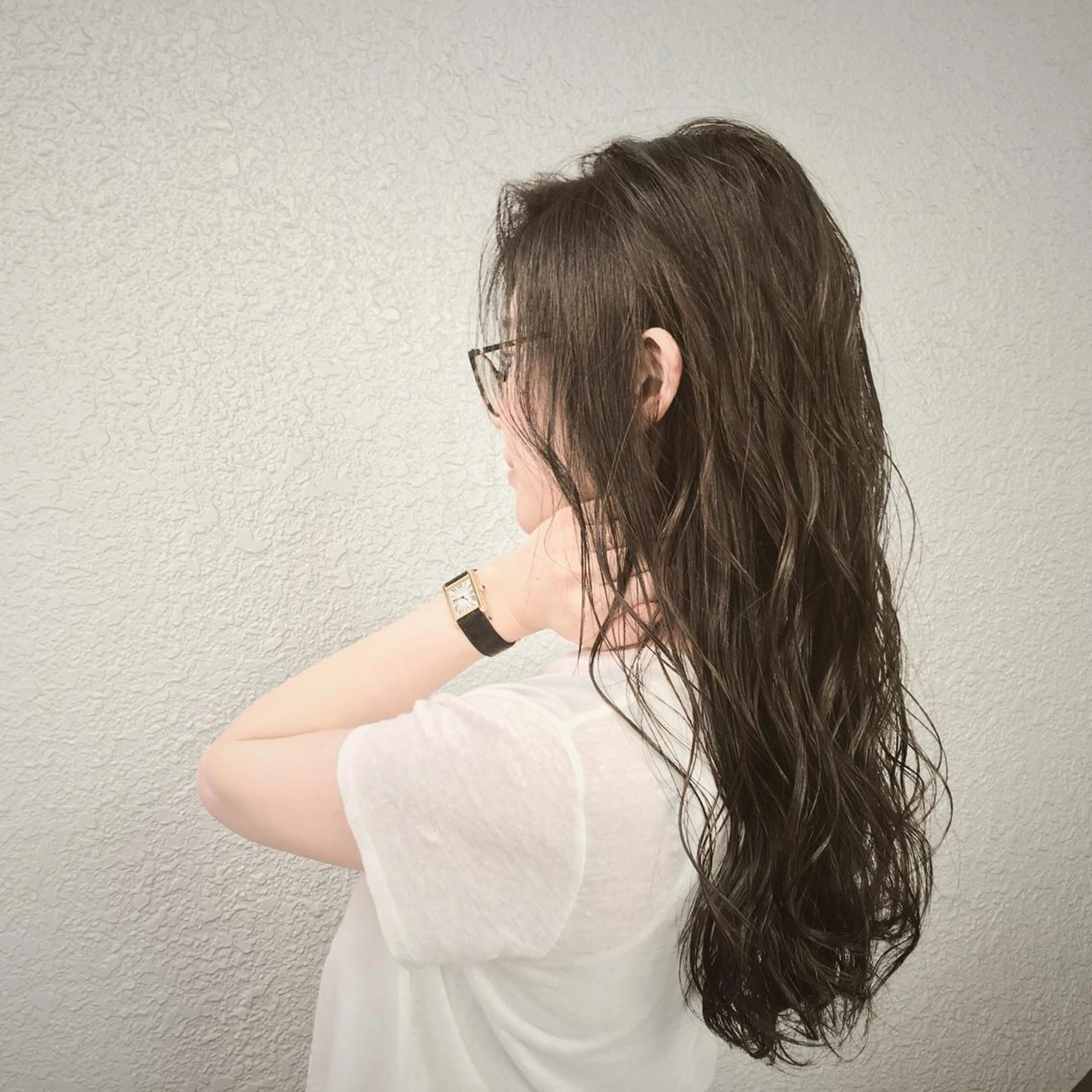 ミディアム セミロング ロング カラー ヘアアレンジ 小顔ショートヘア♪ TAKUMIのヘアスタイル