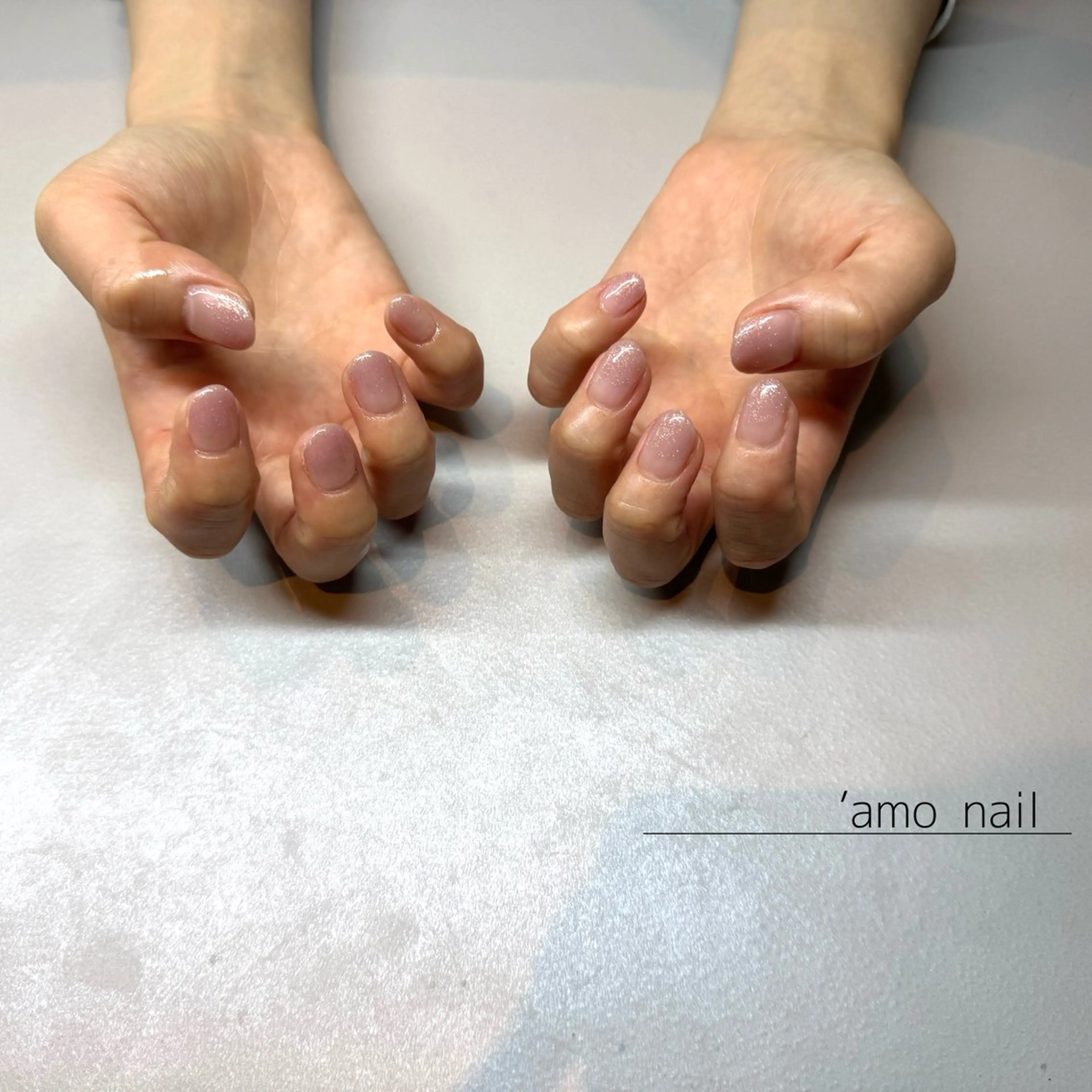 ネイル ラメ(グリッター) ラメグラデーション 'amo nail所属・'amo nailのネイルデザイン