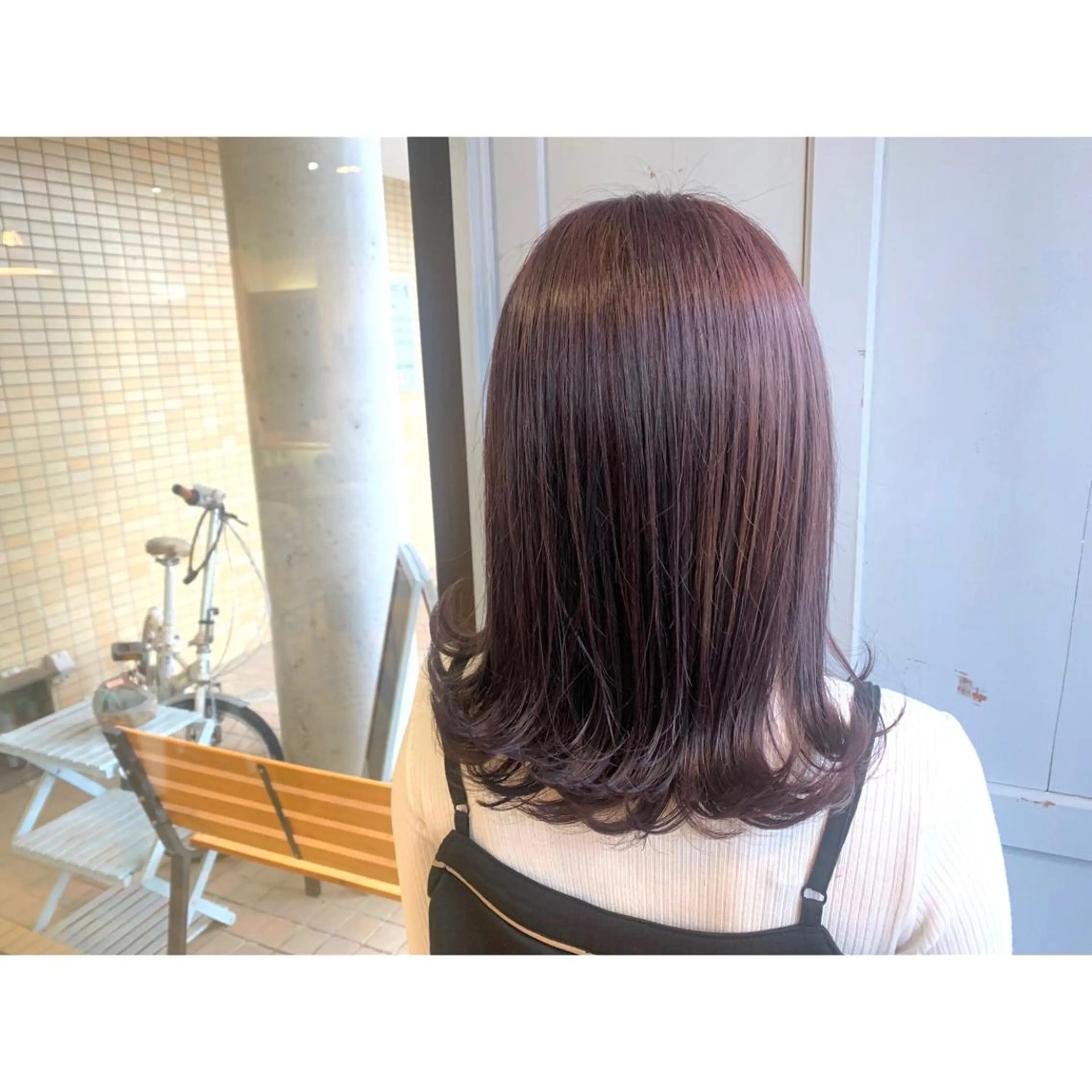 ロング カラー アッシュ ラベンダーカラー ラベンダーアッシュ ヘアカラー トリートメント ツキダテ ユイのヘアスタイル