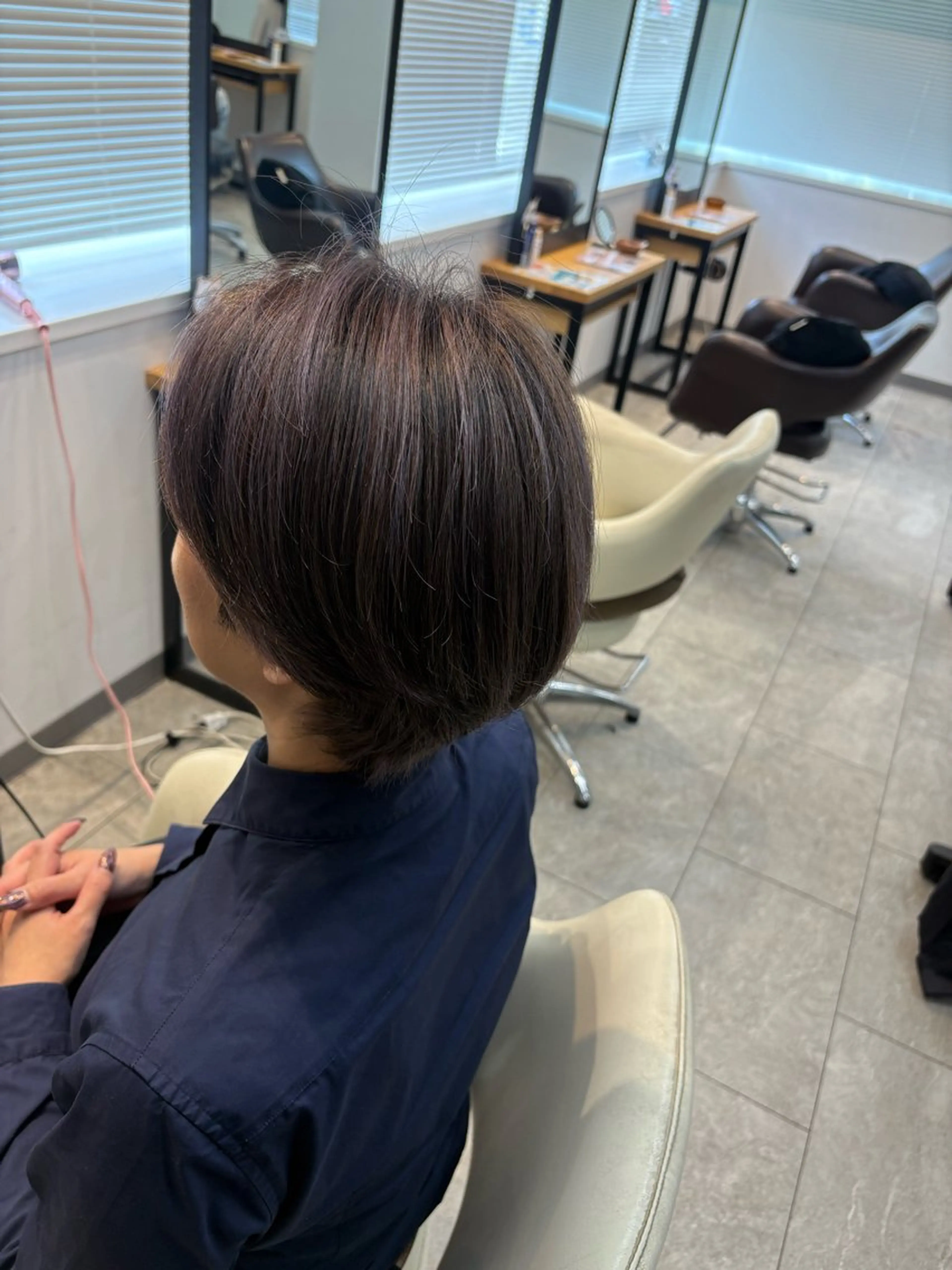 ショート ハイライト neaf 六本木店所属・六本木🫧ハイライト 望月彩音のヘアスタイル