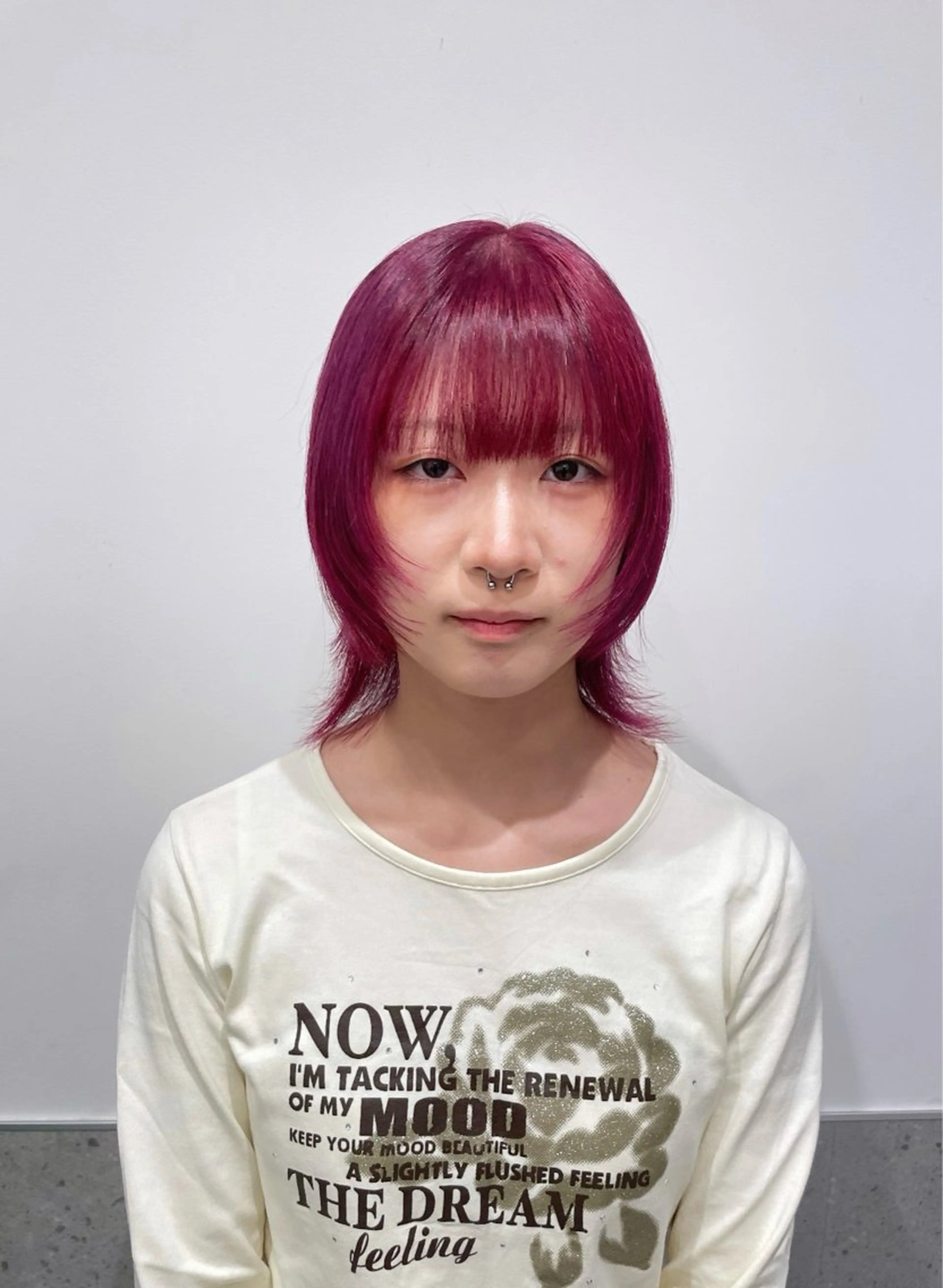 ミディアム GO TODAY SHAiRE SALON 原宿本店所属・REINA/ブリーチ /ハイトーン/原宿のヘアスタイル