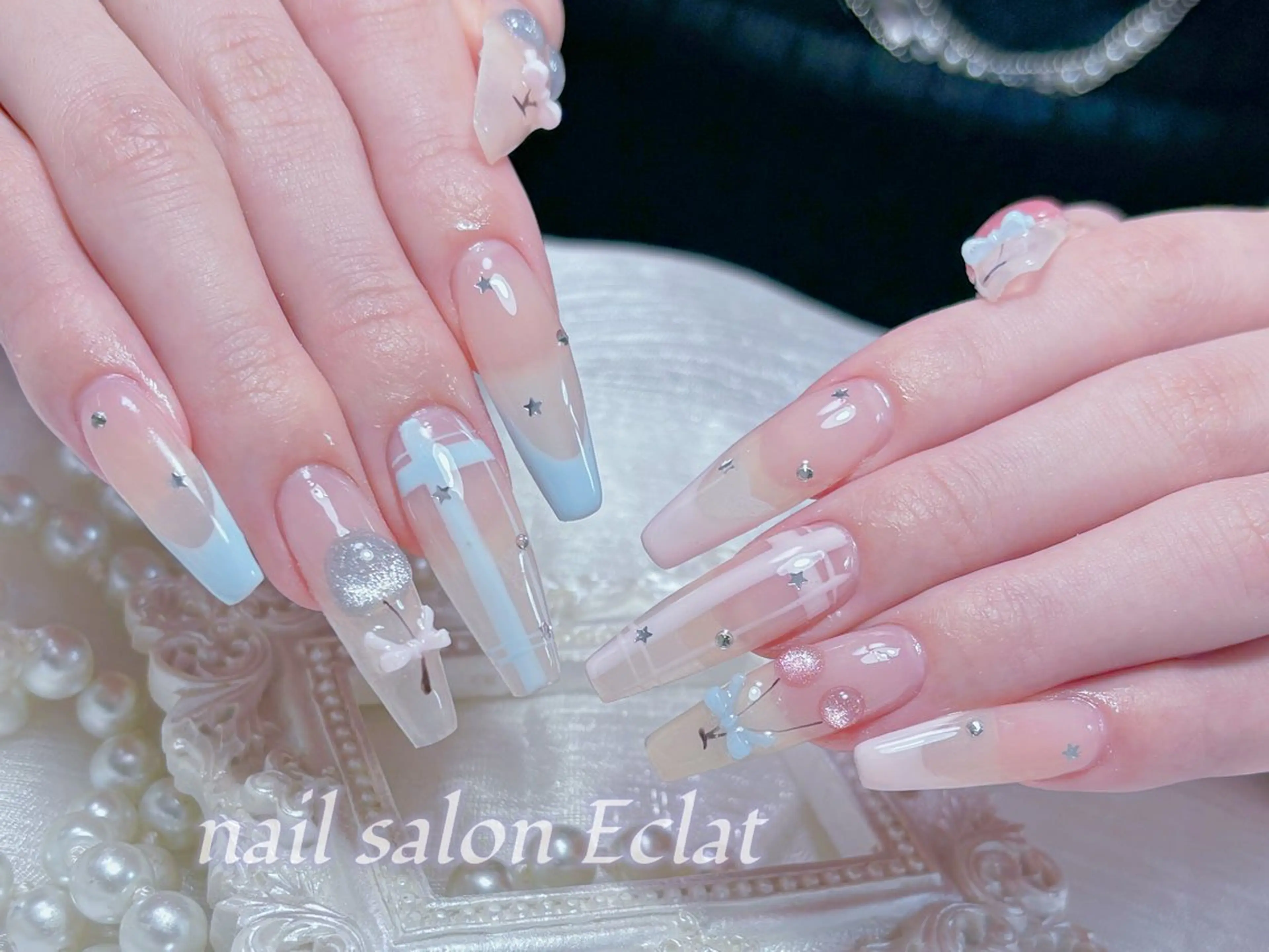 ネイル ハンドネイル ネイルサロンエクラ 🫧Shizukaのネイルデザイン