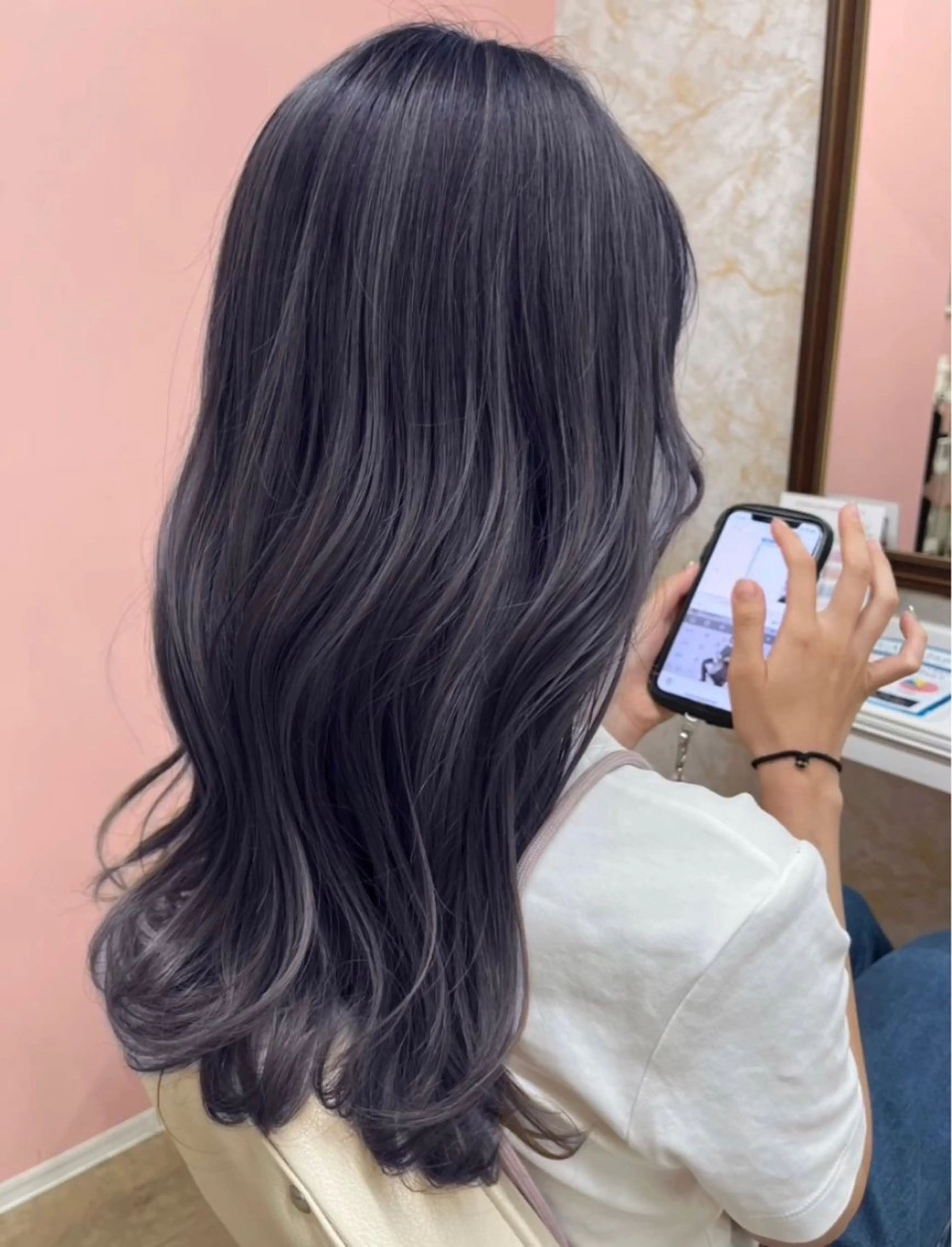 ロング カット ヘアカラー トリートメント 髪質改善特化💫 韓国ヘアAyumuのヘアスタイル