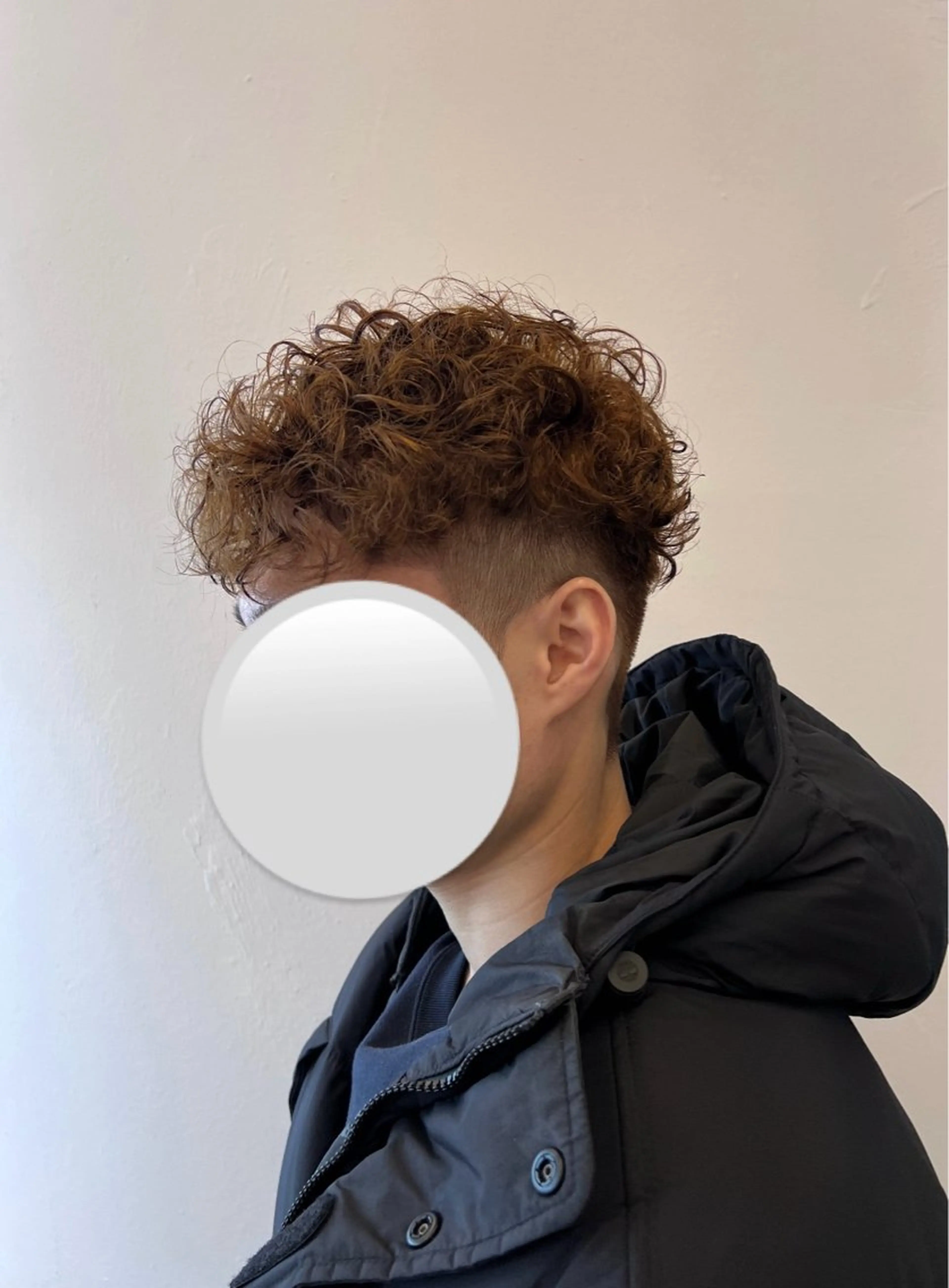 パーマ メンズ スペインカール カット パーマ 丸田 美沙希のヘアスタイル