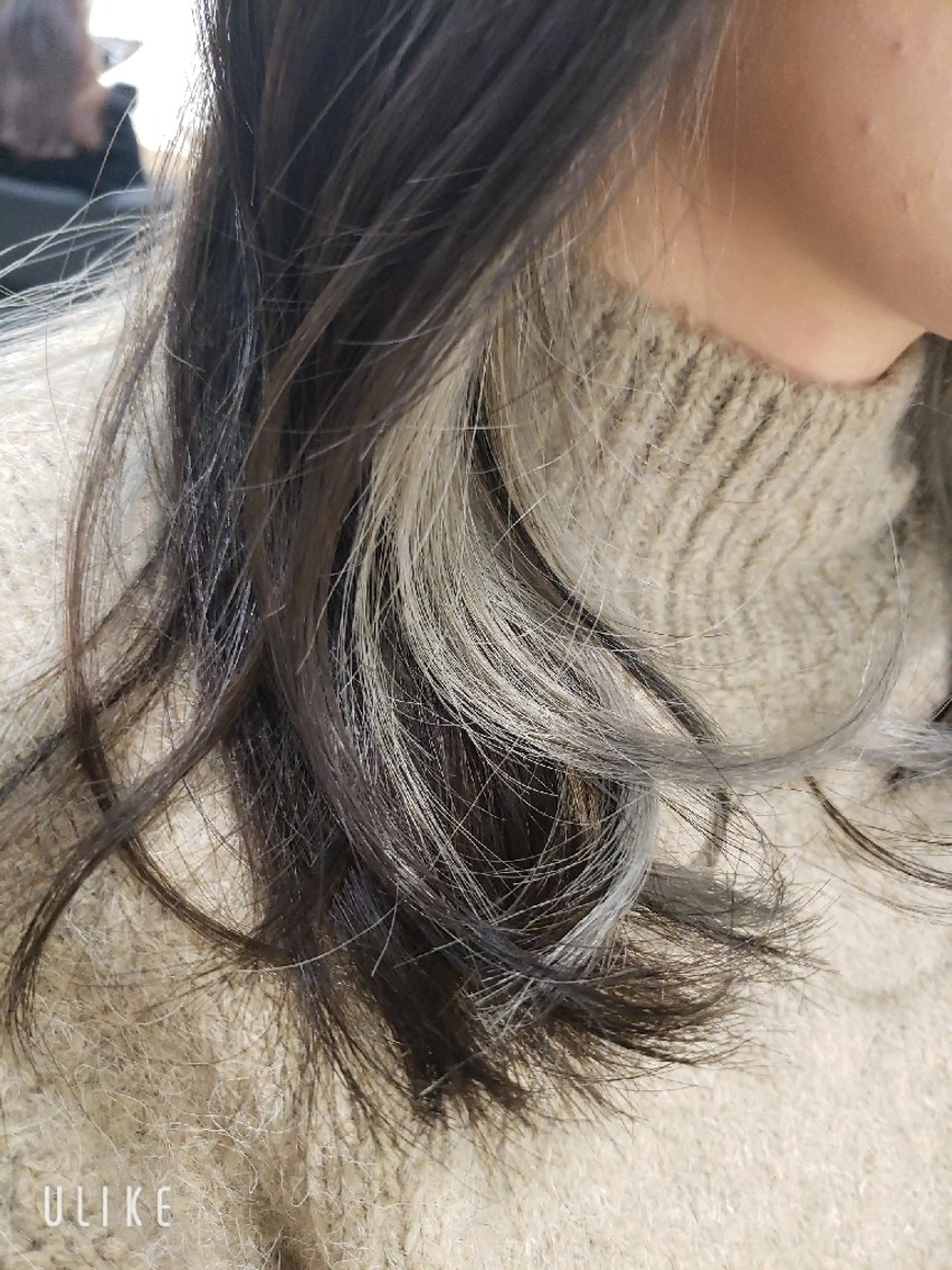 セミロング ヘアカラー トリートメント 町田 築のヘアスタイル