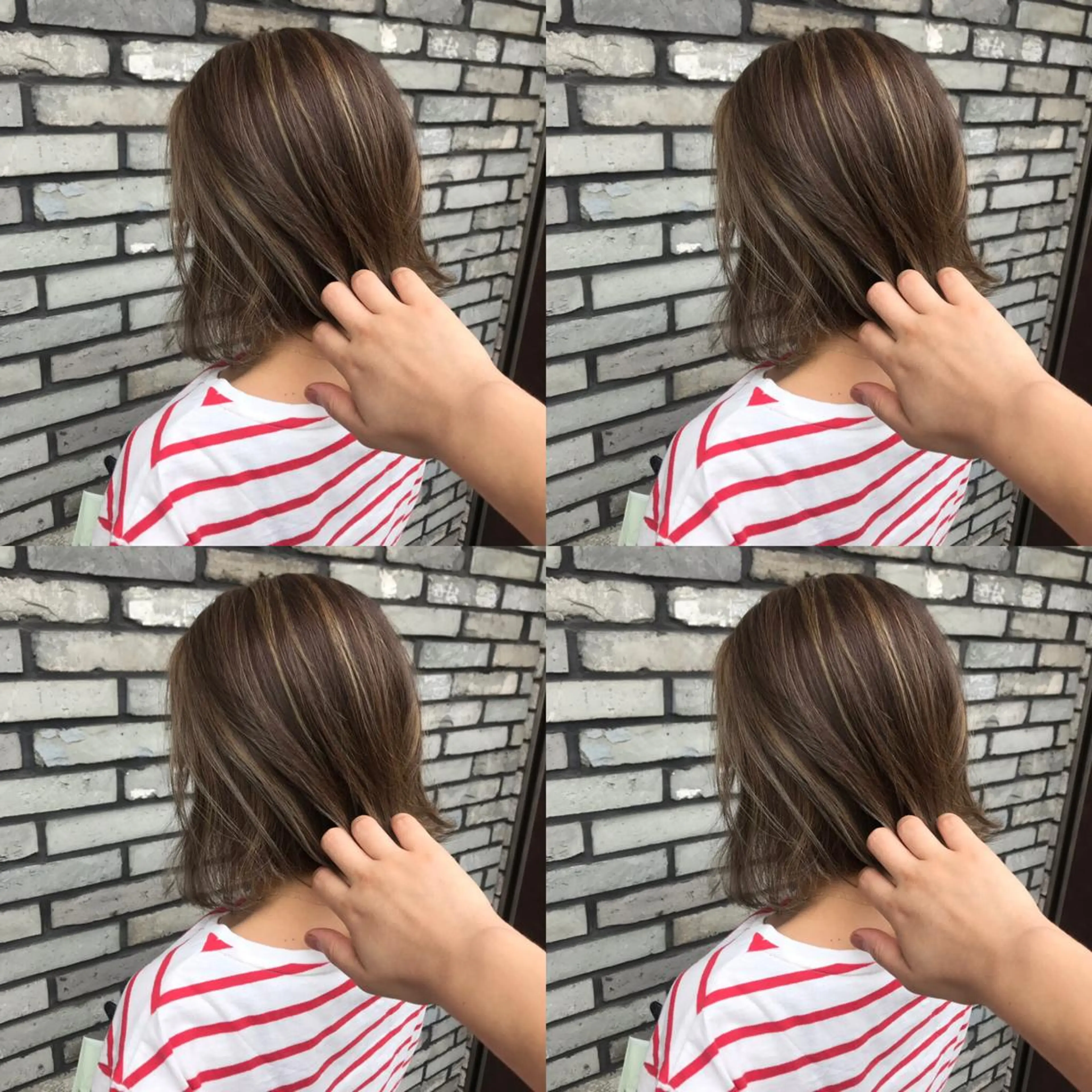 ショート カラー アッシュ バレイヤージュ ベージュカラー ハイライトカラー ハイライト ヘアカラー 似合わせ/ブリーチ カラー.岡田友仁のヘアスタイル