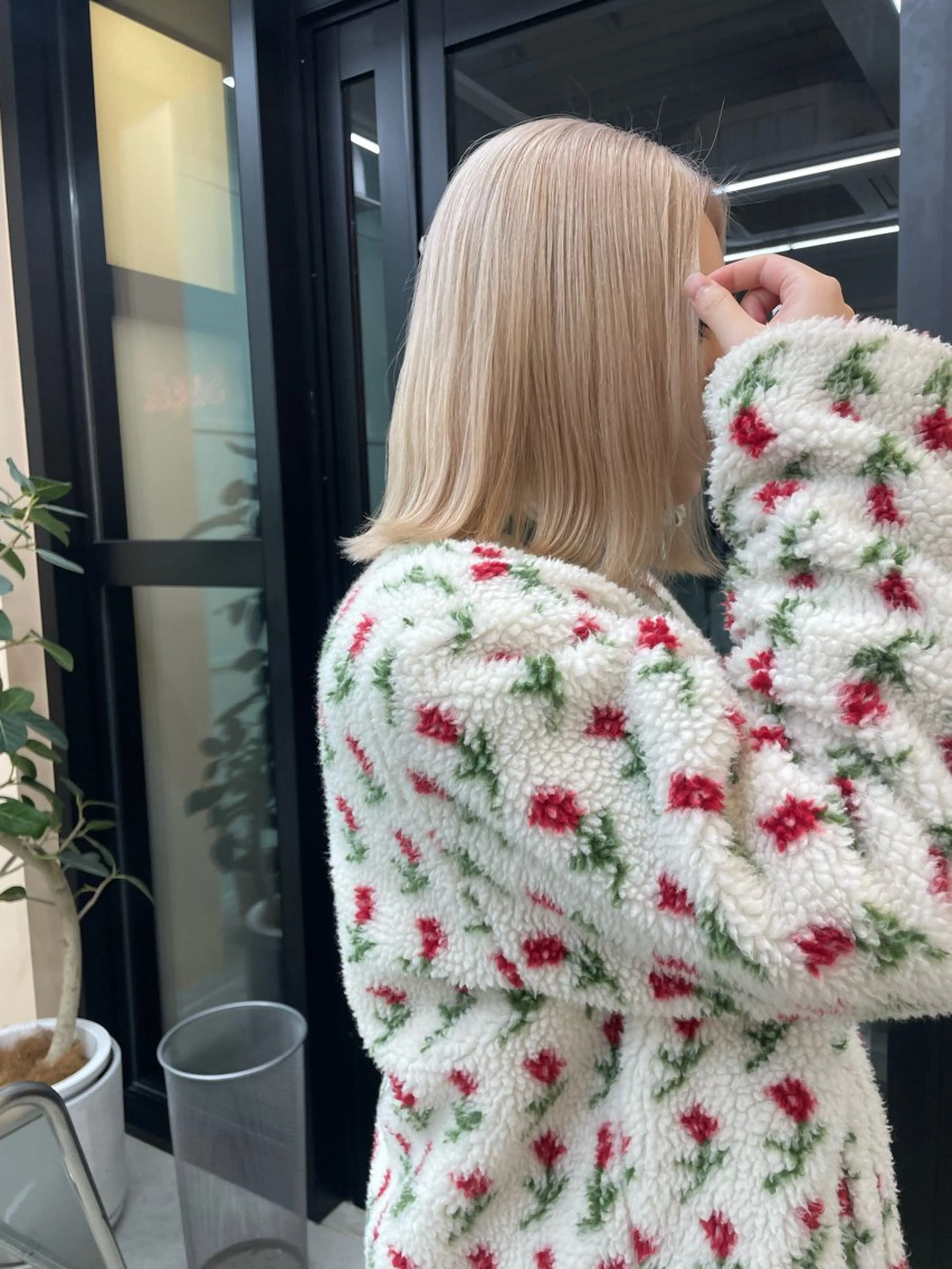 ミディアム ボブカットモデル/パ ーマ/harunaのヘアスタイル