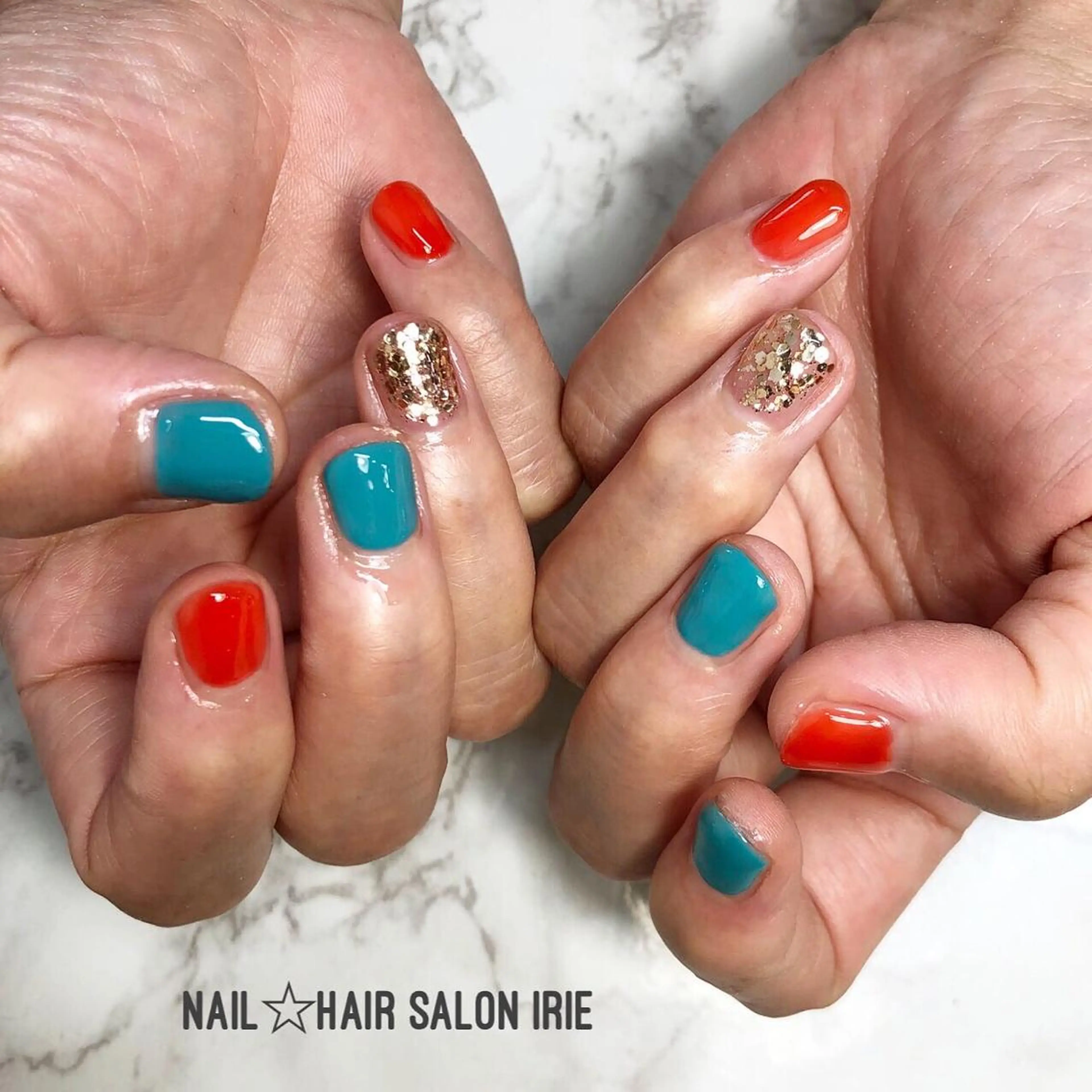 ネイル ハンドネイル ハンドケア Hair salon Irie所属・與儀 知佳のネイルデザイン