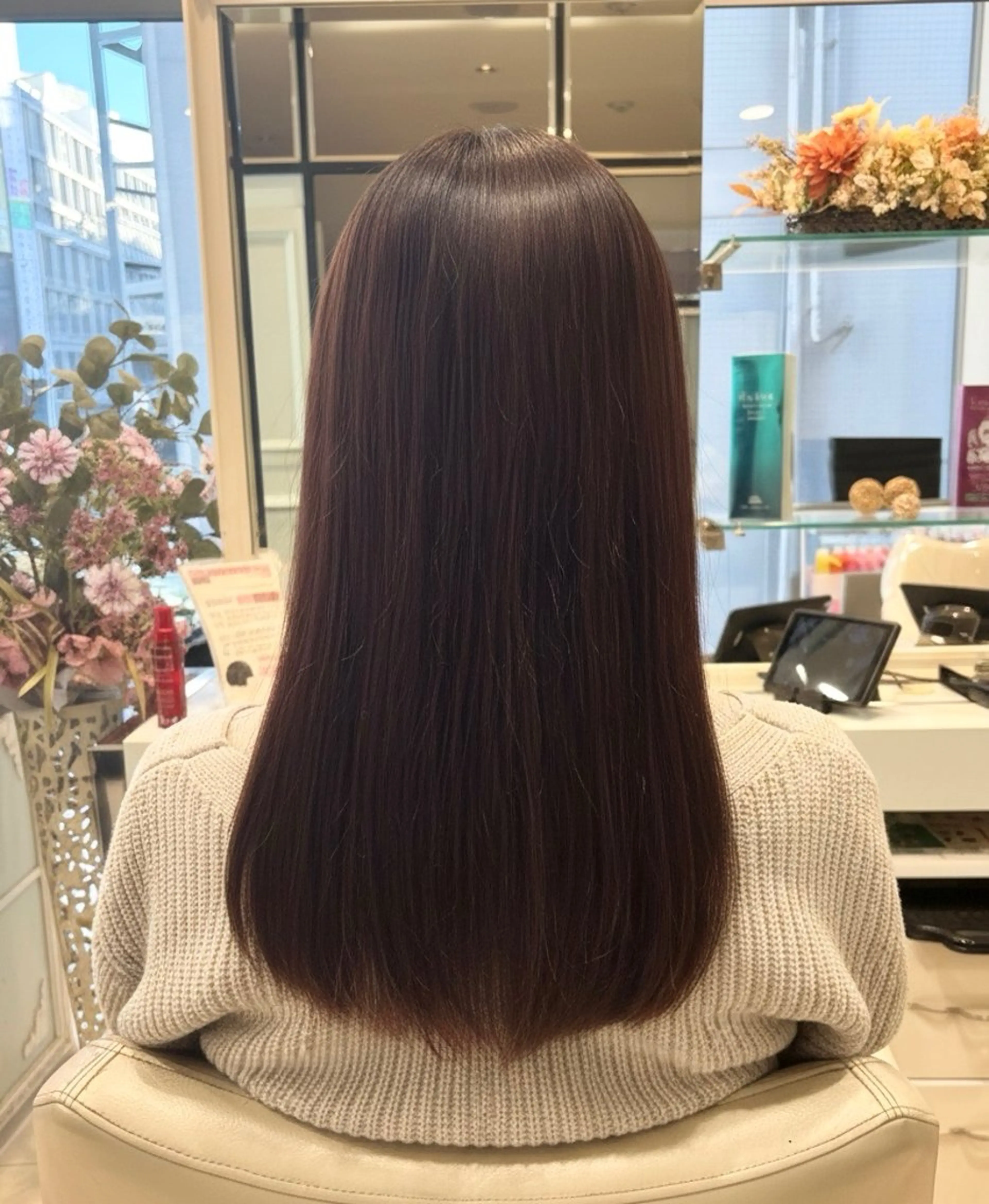 ロング カット 髪質改善 縮毛矯正 🌙 ゆきのヘアスタイル