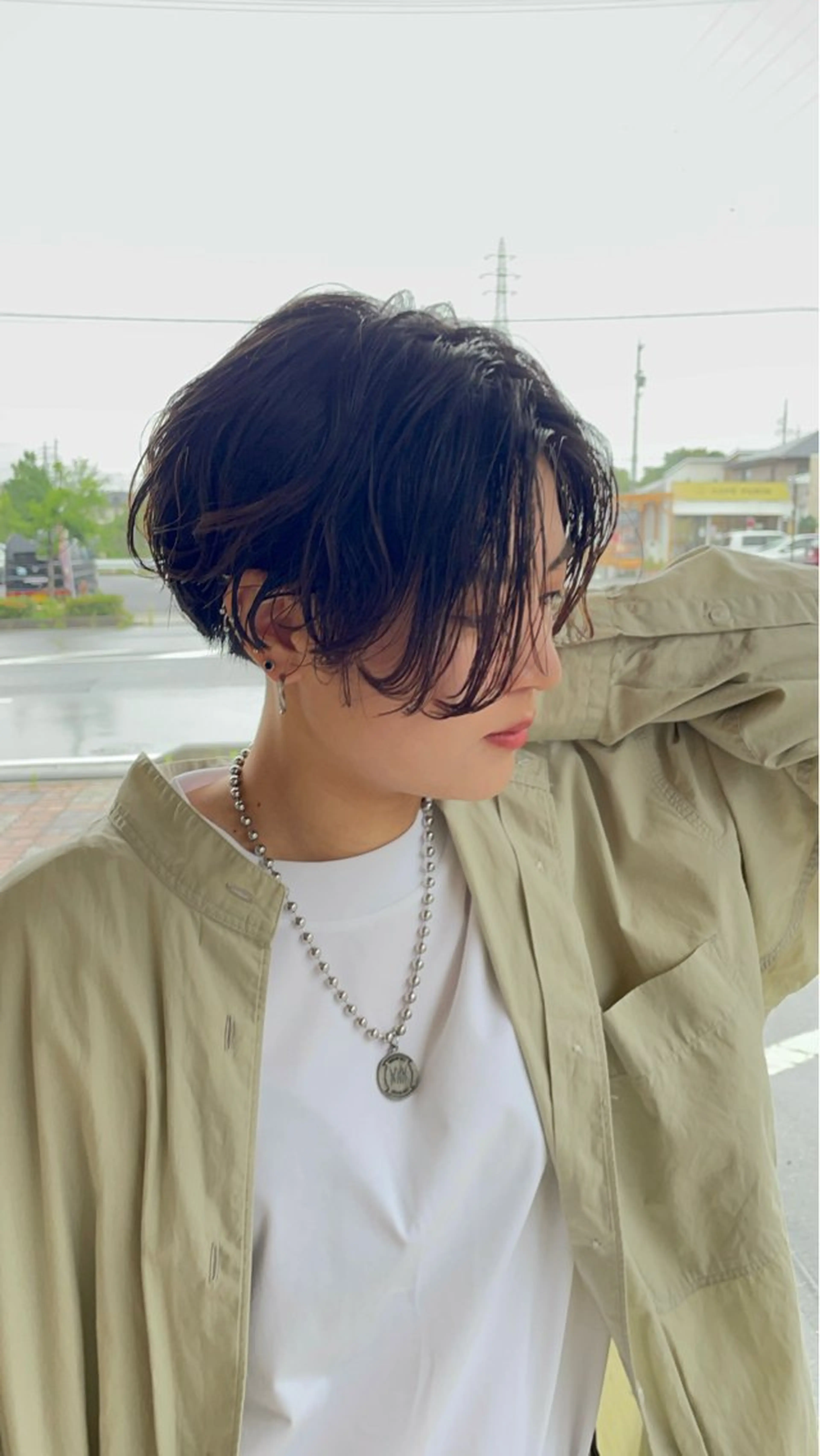 ショート パーマ ハンサムショート ショートヘア パーマ HAIRSILVA徳間店所属・石倉 真のヘアスタイル