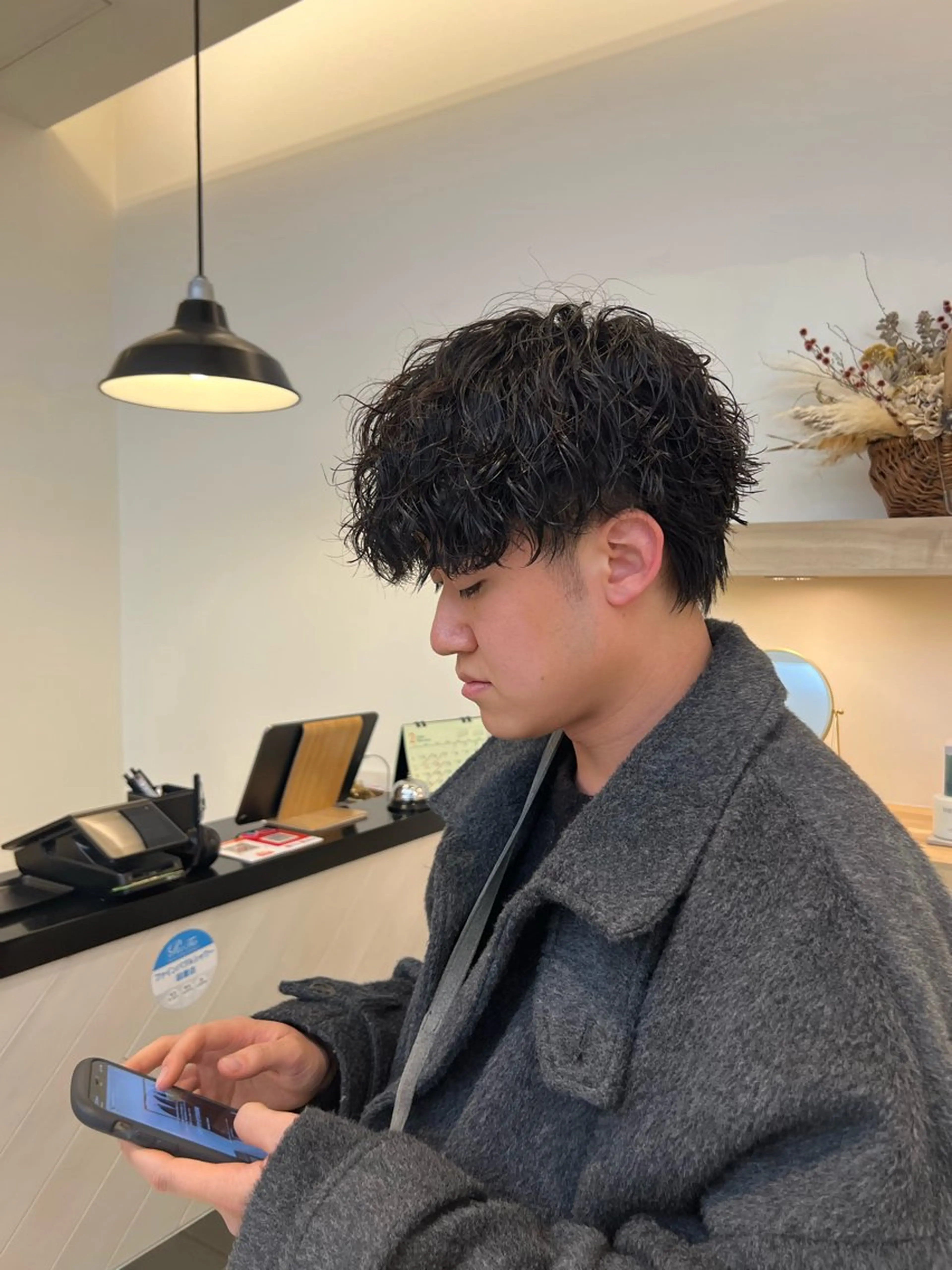 ショート メンズパーマ 岩成健志郎のヘアスタイル