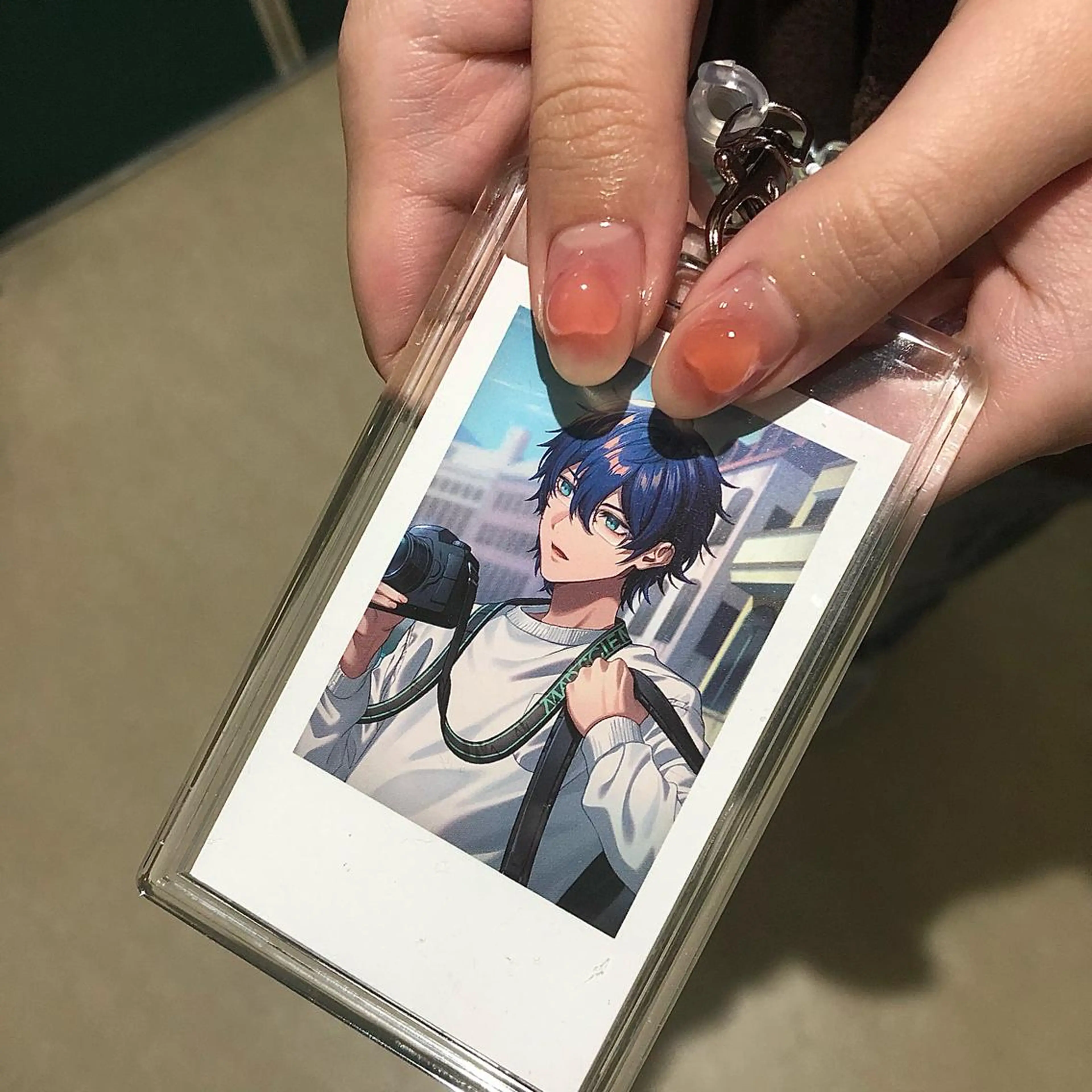 ネイル チークネイル ハート ☽ ☾のネイルデザイン