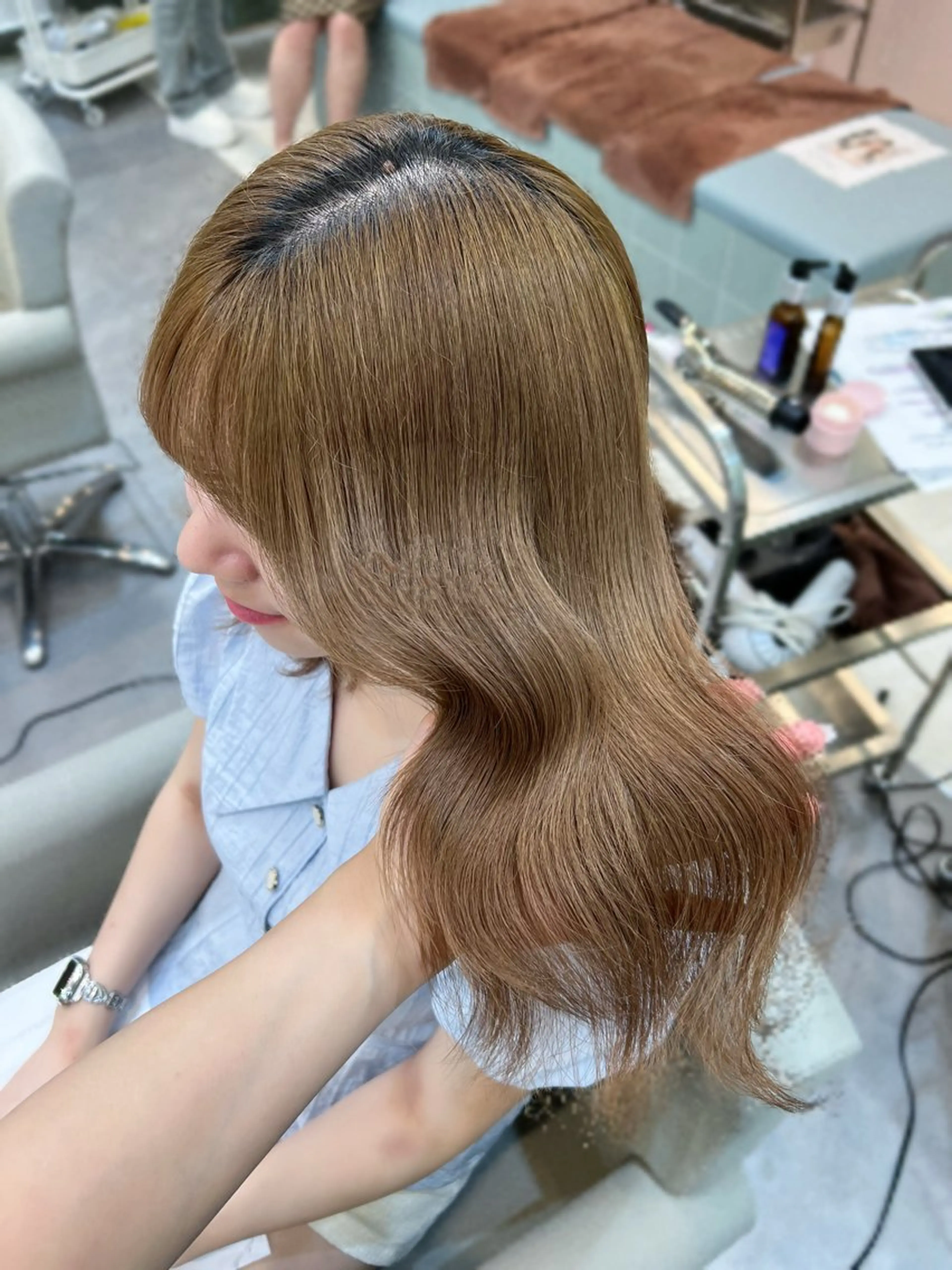 ミディアム 🤍艶髪韓国ヘア🤍 Rikoのヘアスタイル