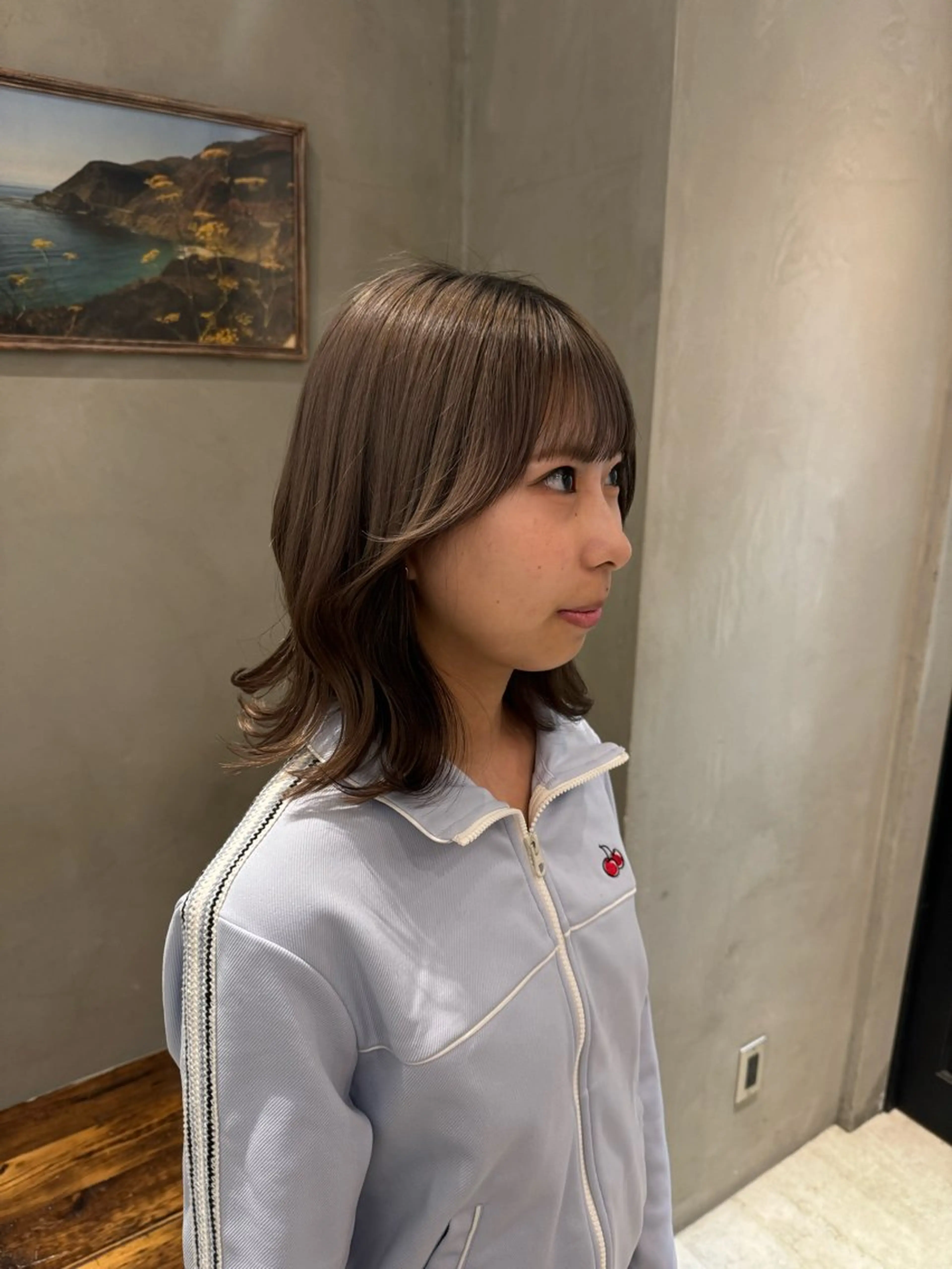 セミロング カット ヘアカラー トリートメント 顔周りcut・ご相談 ＝新宿しずく🇰🇷のヘアスタイル