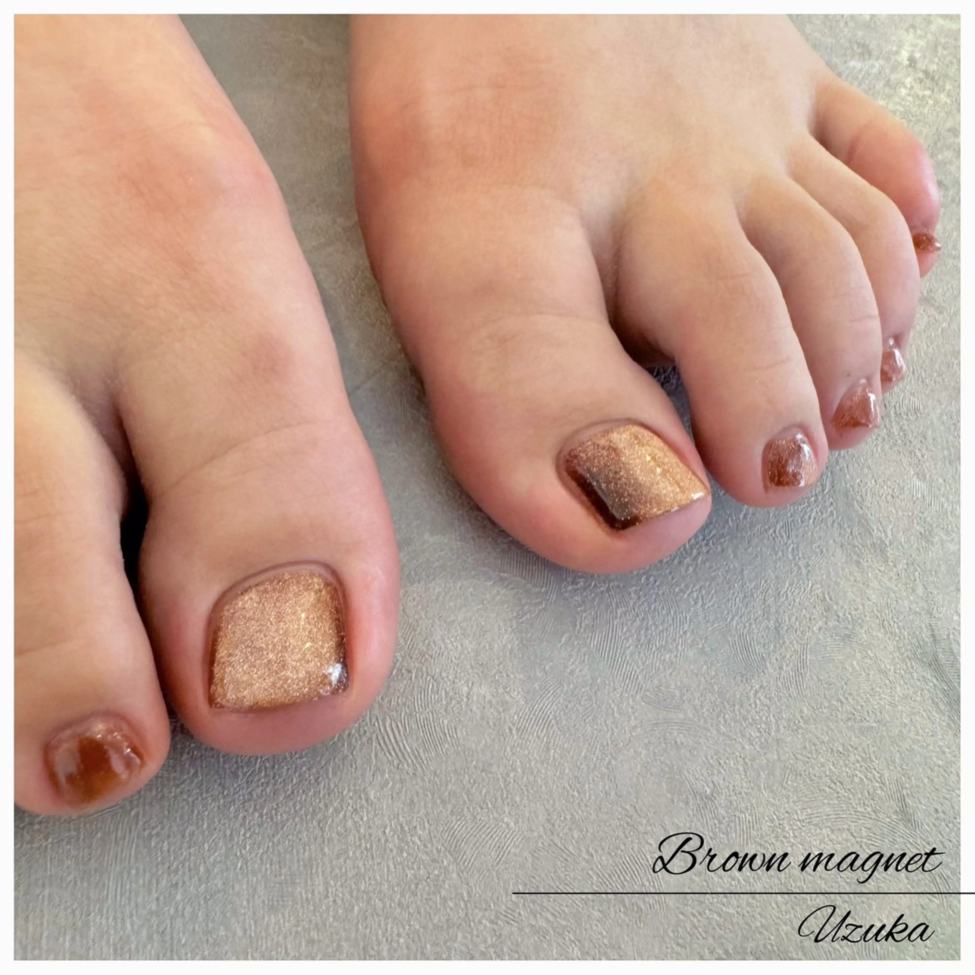 ネイル フットネイル マグネットネイル 【 enn 】 Uzuka Yukaのネイルデザイン
