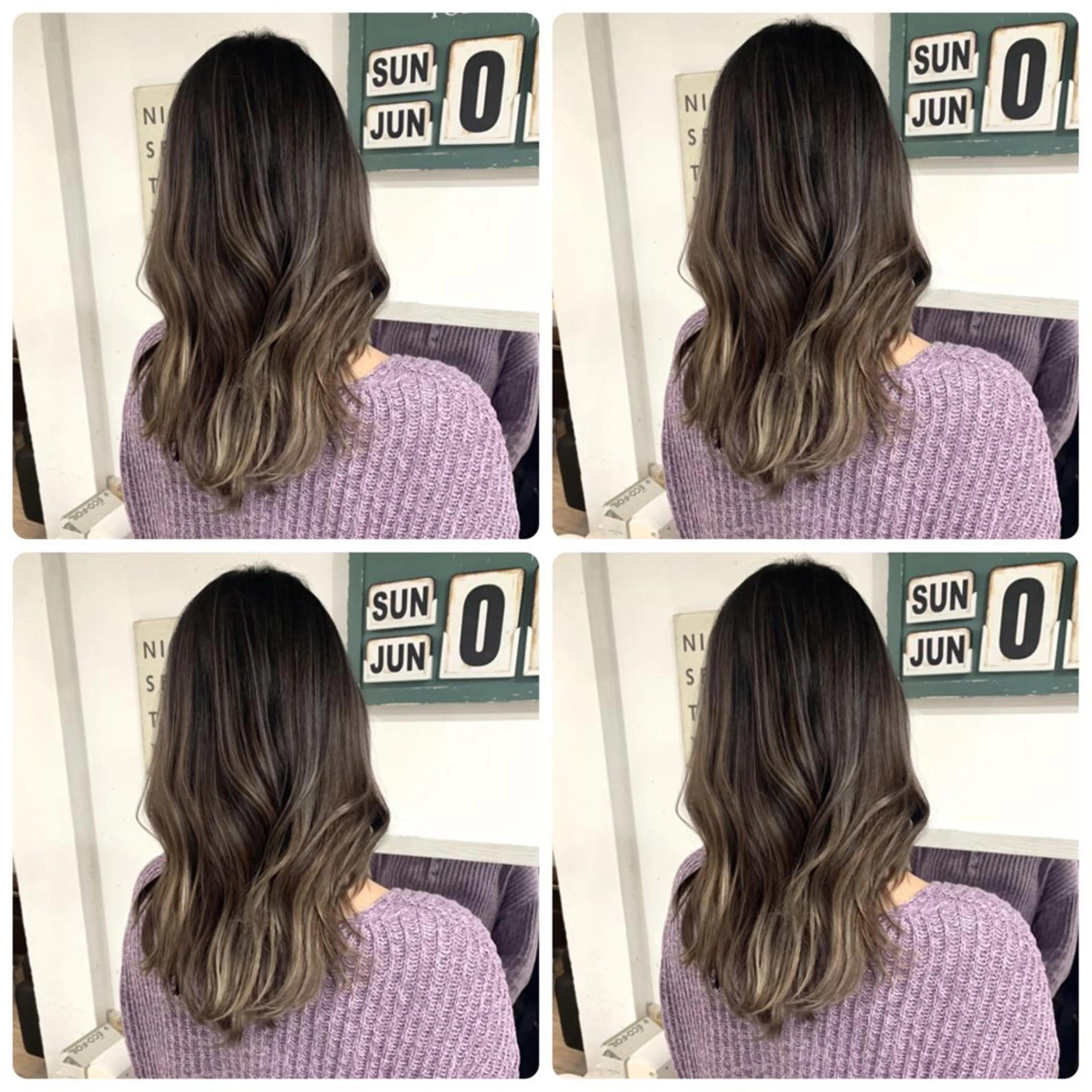 ロング カラー カット ヘアカラー 京都大人女性ショート 徒歩1分/秋山のヘアスタイル