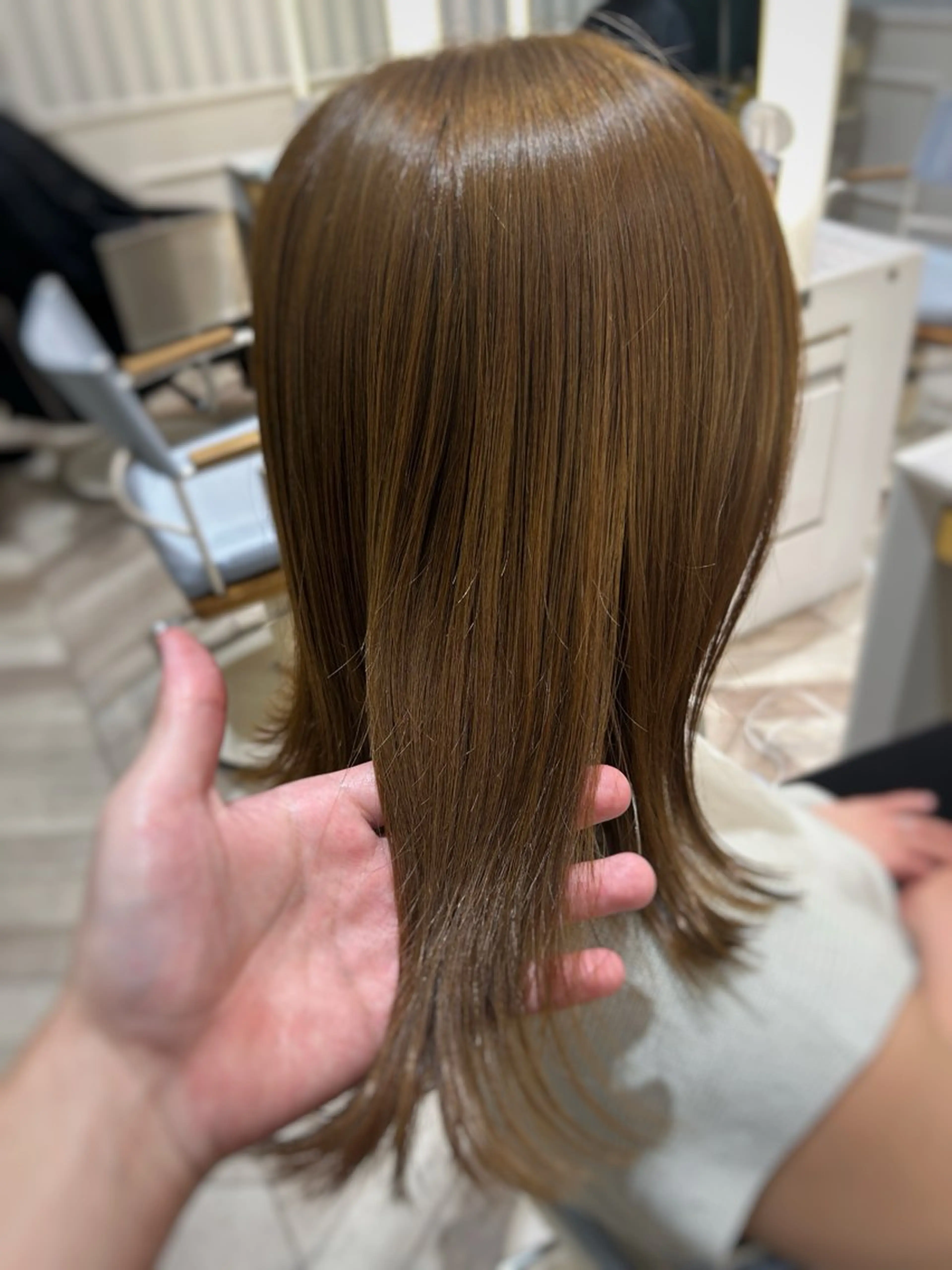 カラー 淡路.上新庄/透明感 .艶カラー/野口春貴のヘアスタイル