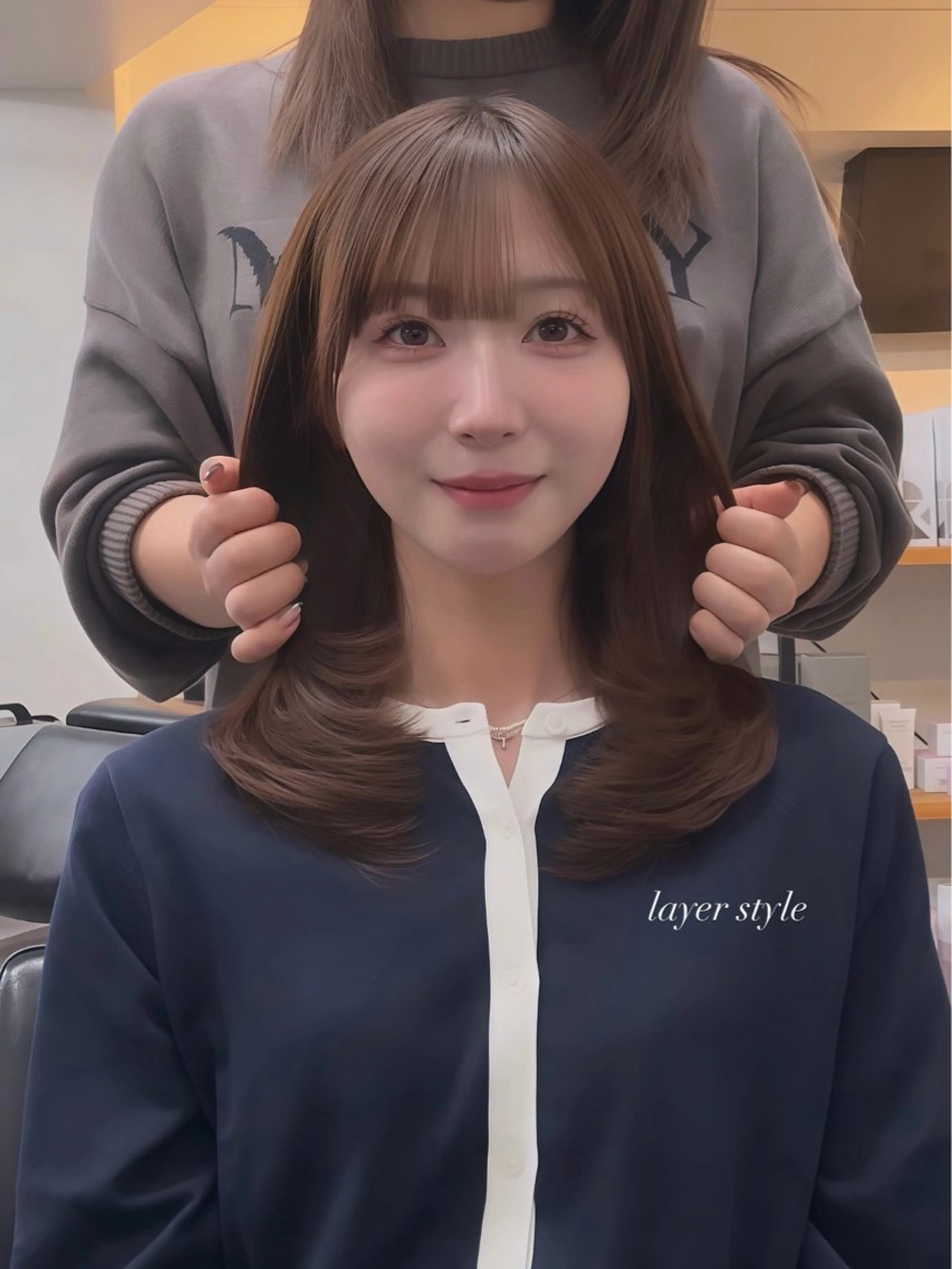 レイヤーカット+CMCトリートメントの写真