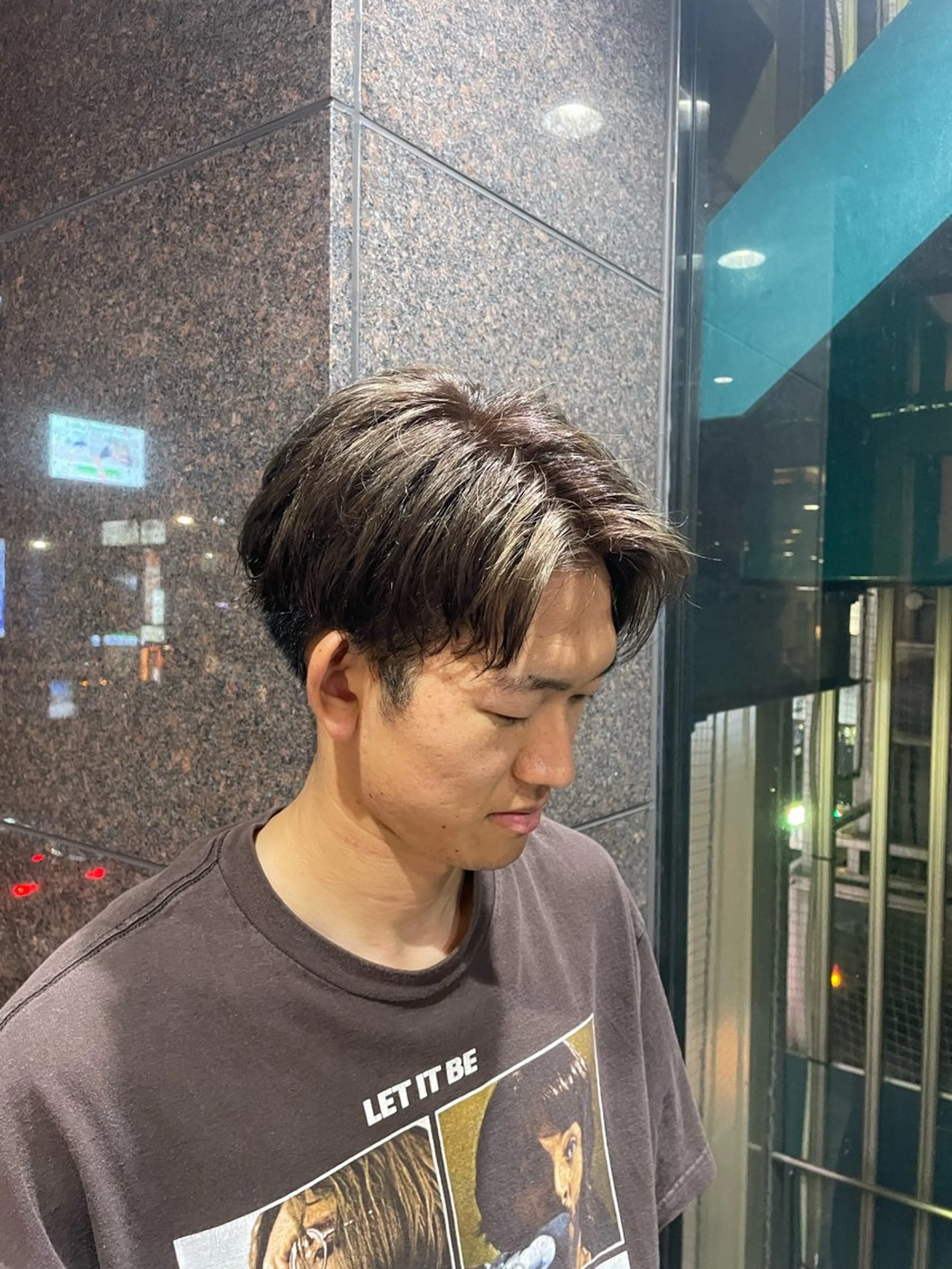 カラー メンズ グレージュ Ace栄所属・メンズ専門/ メンズパーマ/ゆうとのヘアスタイル