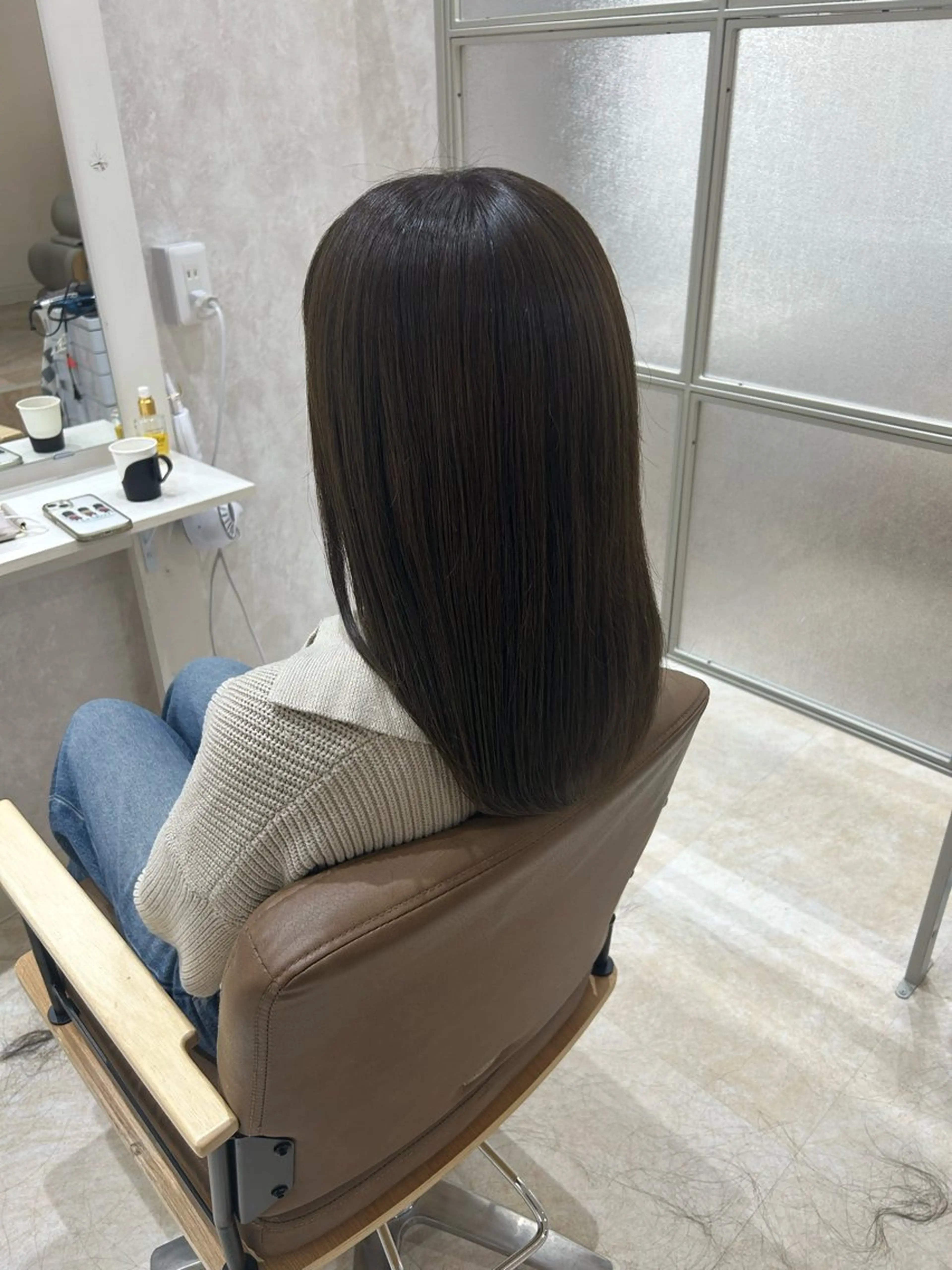ミディアム カラー カット ヘアカラー トリートメント ヘアセット 💙まこと💙艶 カラー(Rico)のヘアスタイル