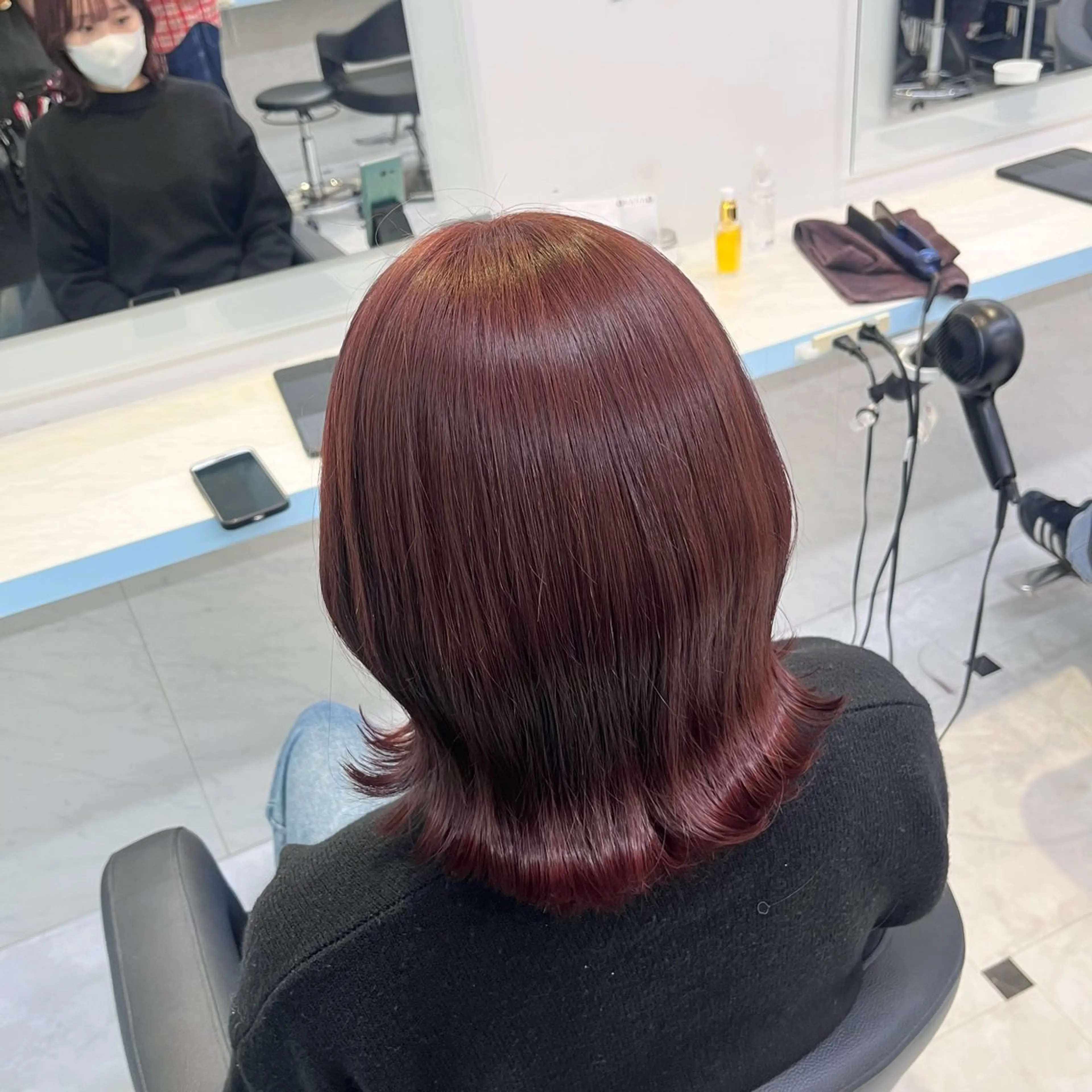 ロング カラー カット ヘアカラー トリートメント ヘアセット NANA🥀韓国ヘア /レイヤー/暖色🥀のヘアスタイル