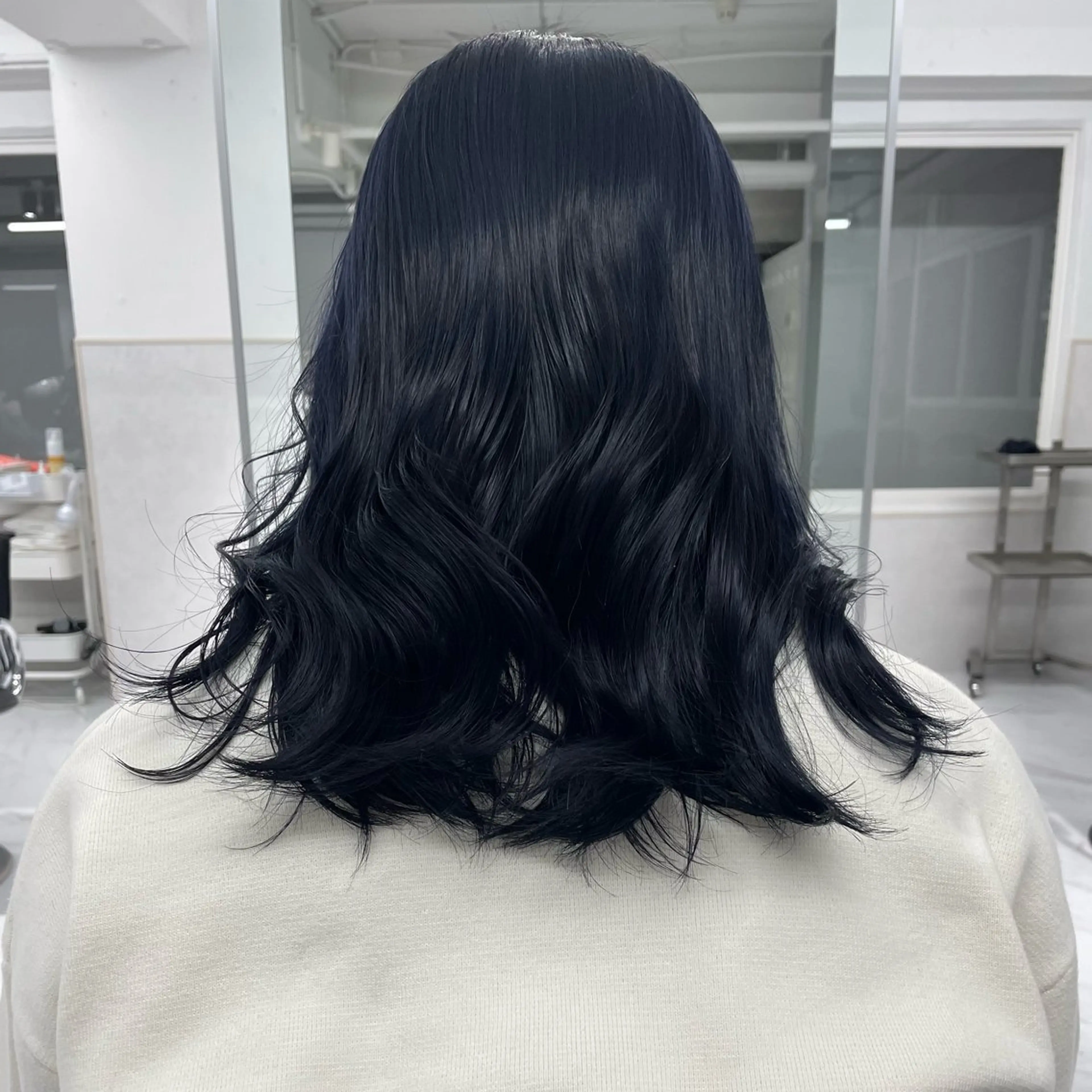 ミディアム カラー 透明感カラー ヘアカラー トリートメント ハイトーン/ボブ /HBL/AYUNAのヘアスタイル