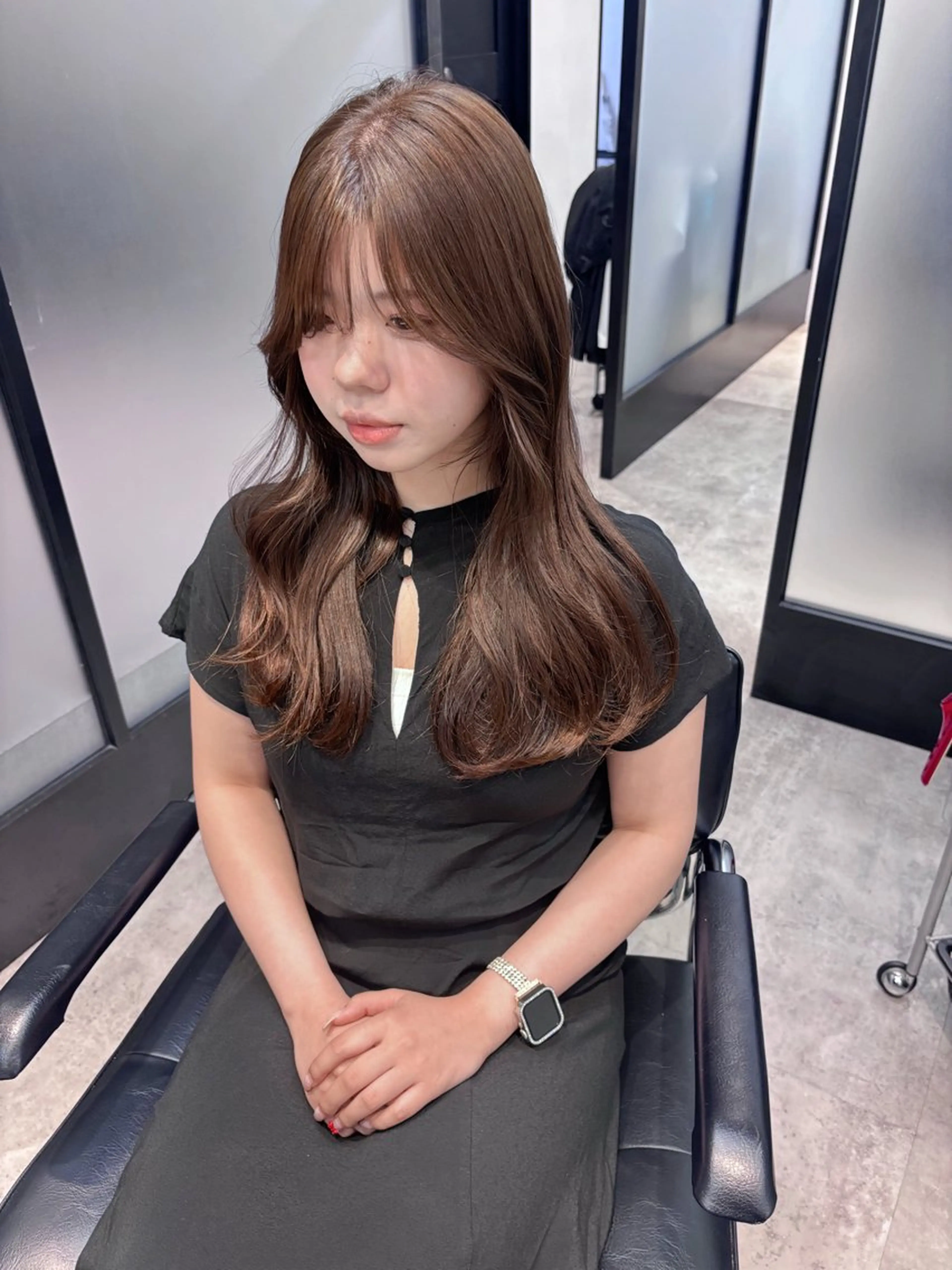 ロング カラー レイヤーカット レイヤー/顔周り /AKARIのヘアスタイル