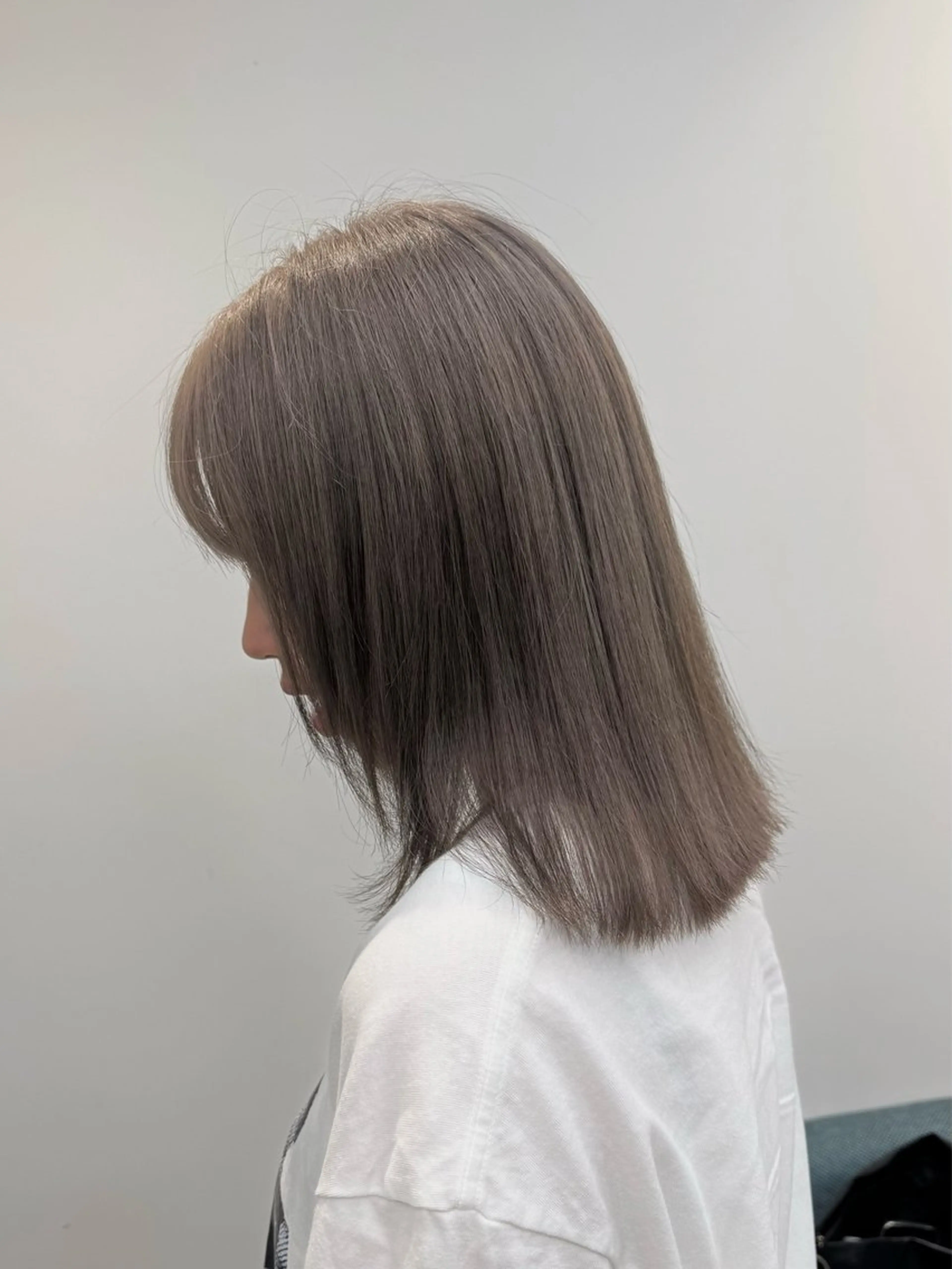 ミディアム ヘアカラー ukyo/透明感 カラー/ハイライトのヘアスタイル