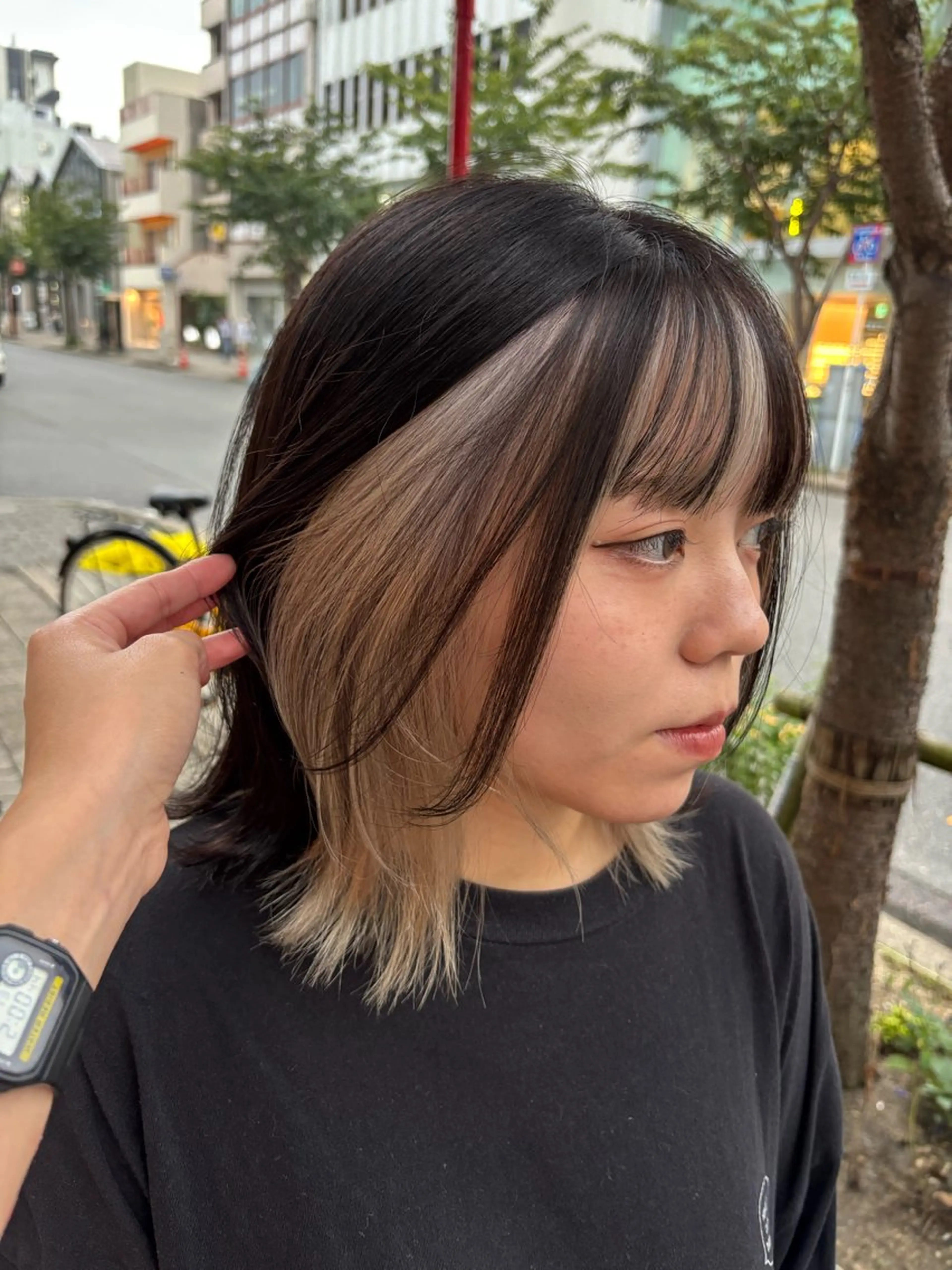 ミディアム ヘアカラー sea's所属・ヒラカホ/矢場町/ ブリーチ/似合わせのヘアスタイル