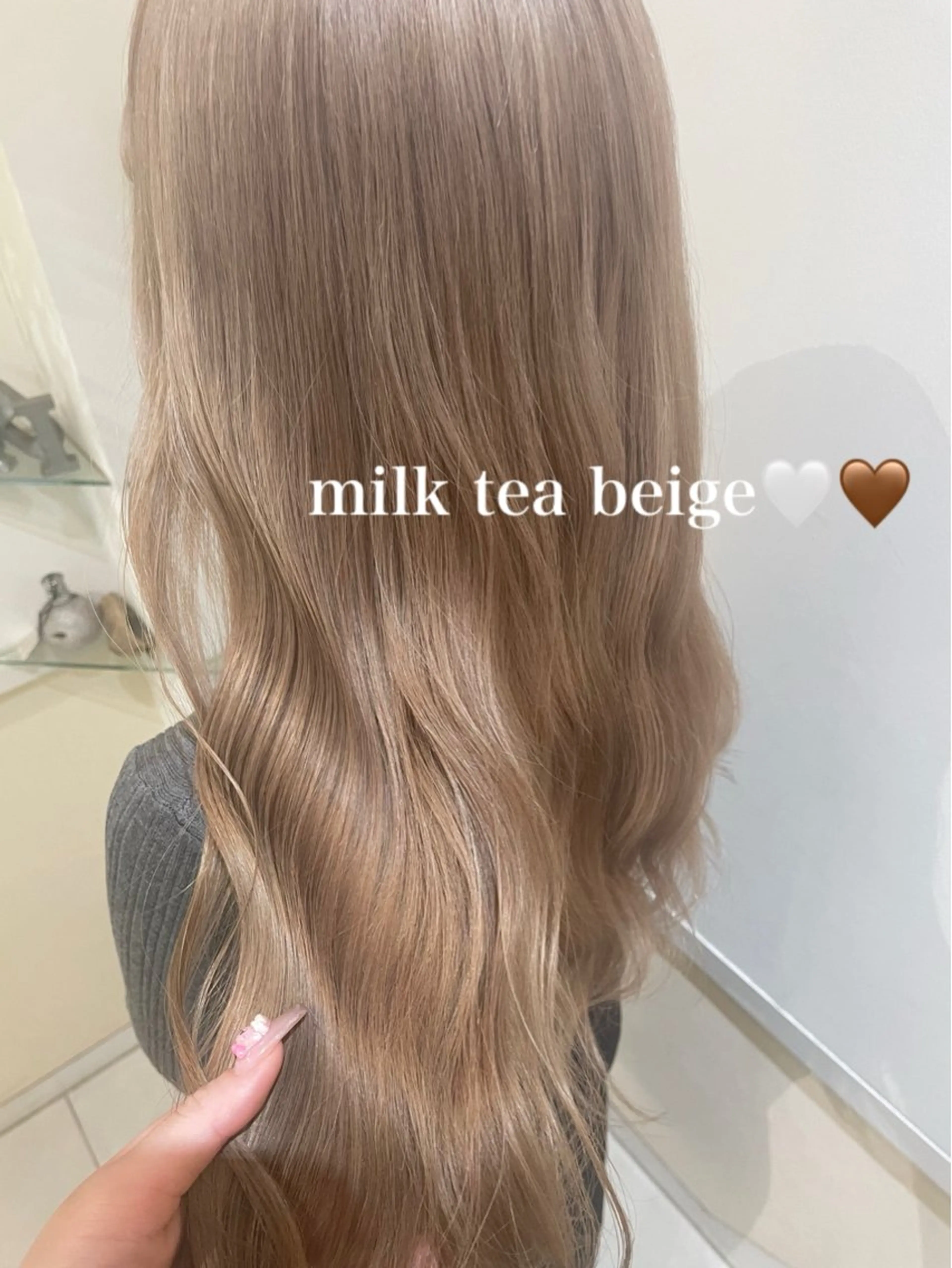 ロング カラー ヘアカラー トリートメント 髪質改善カラー🤍 エクステ✨君島由実子のヘアスタイル