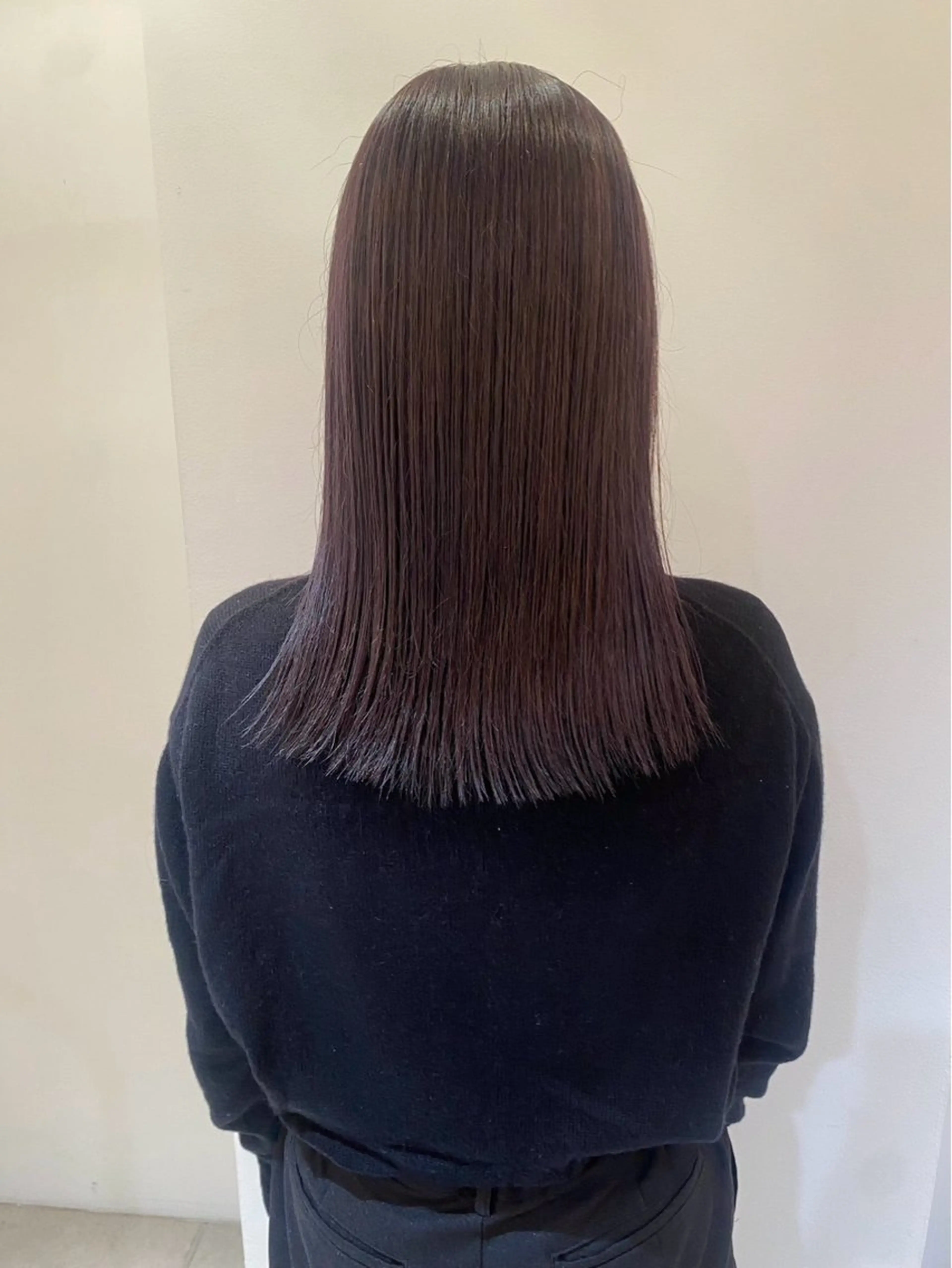 セミロング カラー ヘアカラー ダブルカラー/ 艶カラー／こうきのヘアスタイル