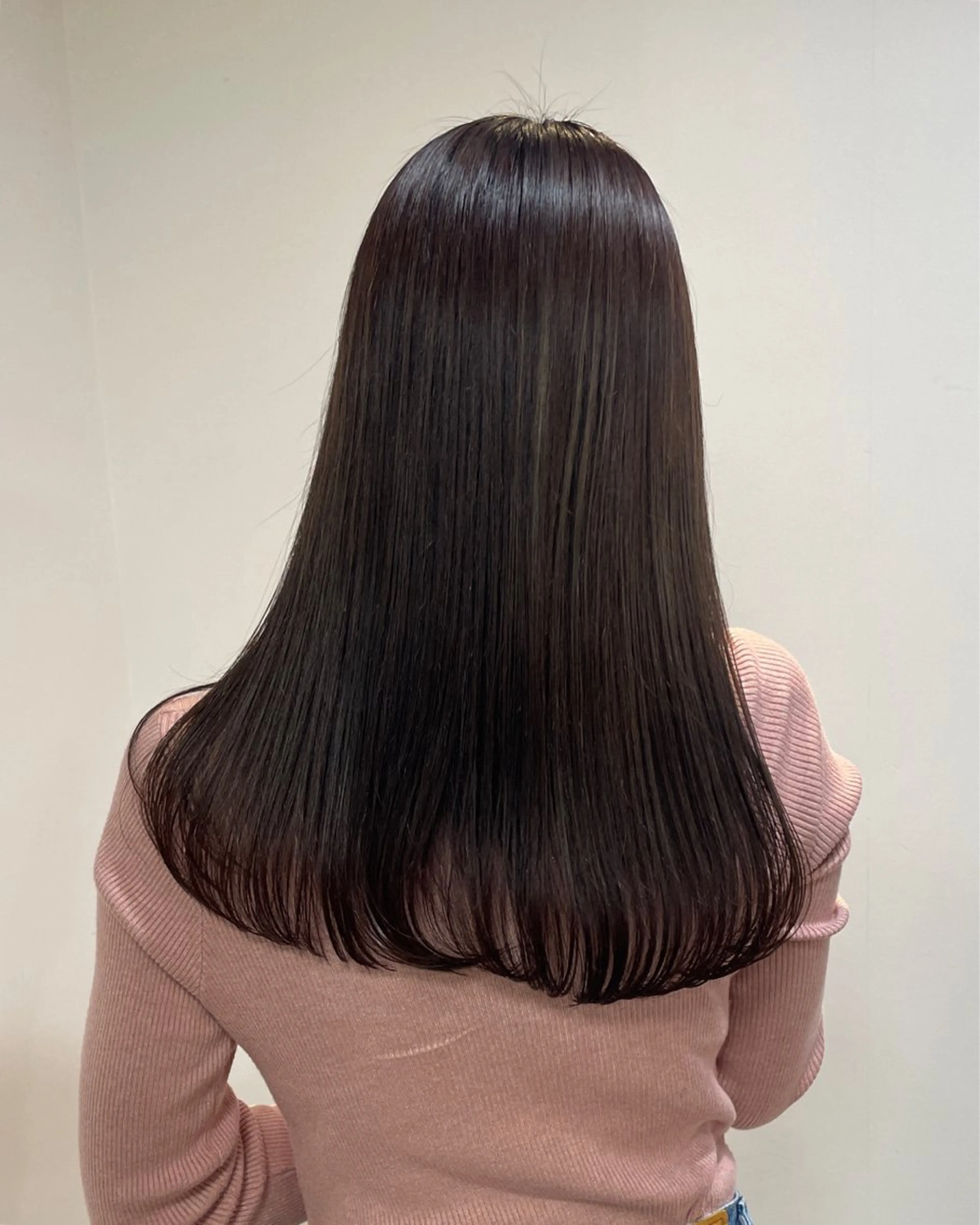 ミディアム カラー パーマ カット ヘアカラー トリートメント 表参道/髪質改善・ 透明感 colorのヘアスタイル