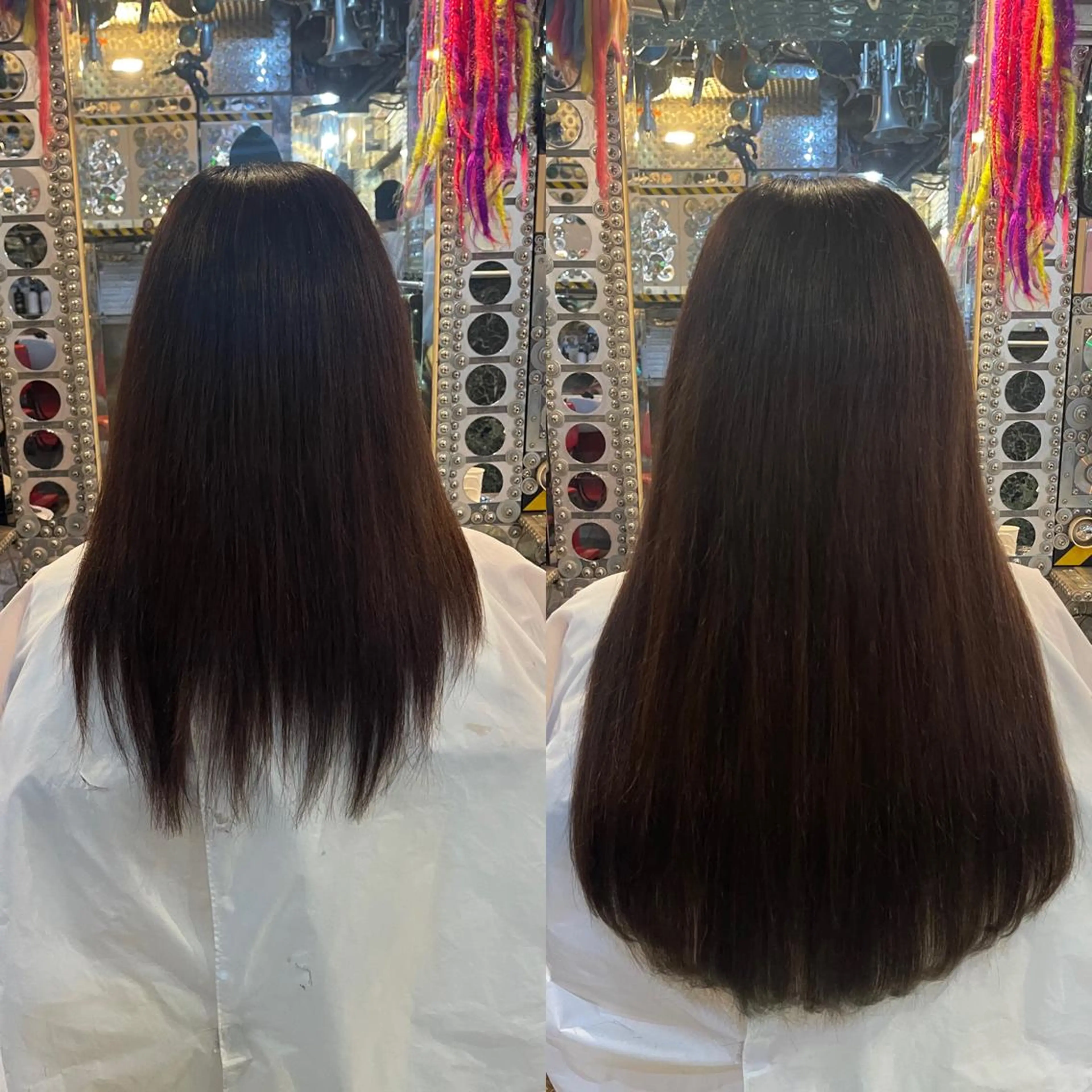 ロング ヘアアレンジ 編み込みエクステ エクステ haco+所属・🌈派手髪エクステ ブレイズ🌈ひろとのヘアスタイル