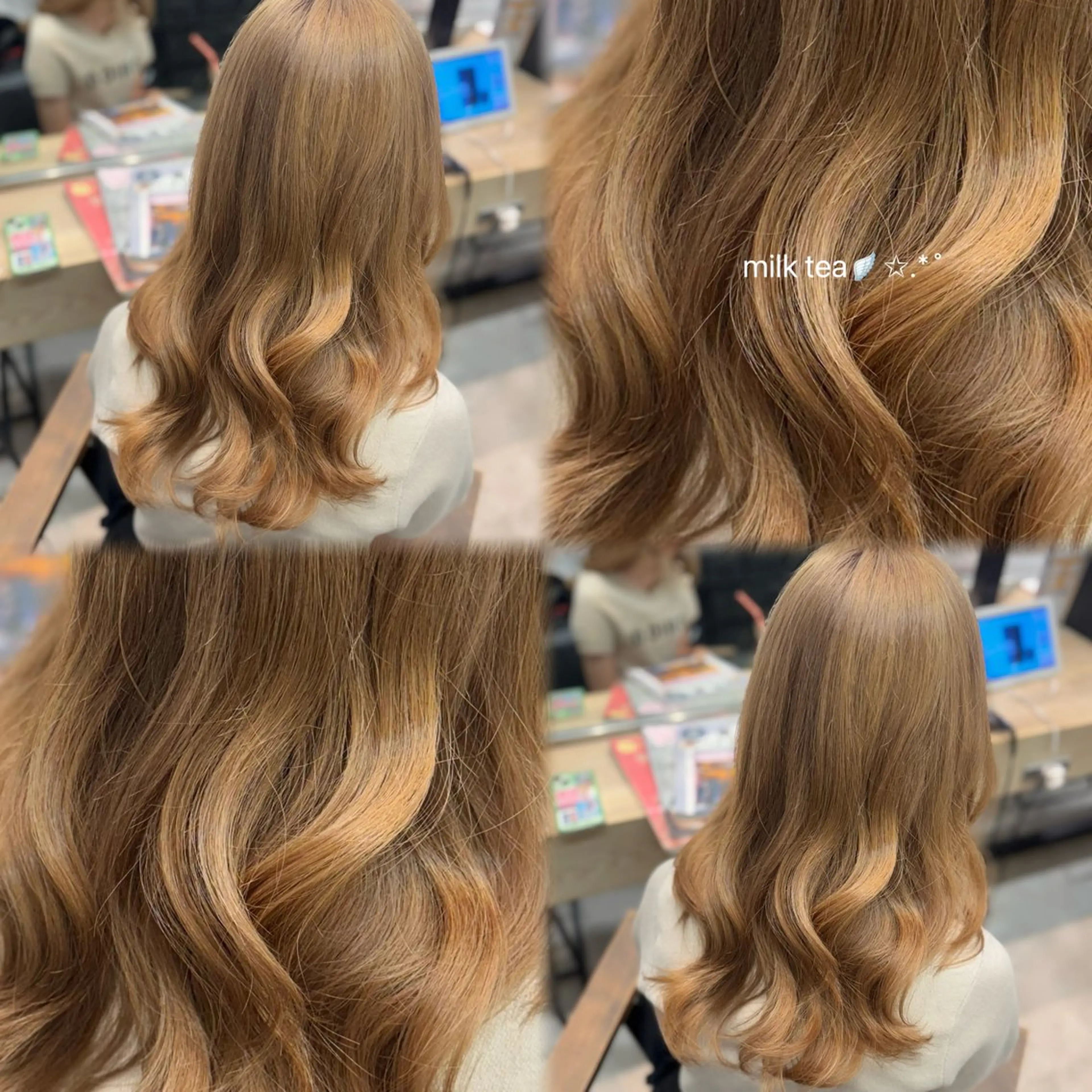 ロング カラー ブリーチ ヘアカラー ハイトーン/艶カラー /ケアブリーチ/香音のヘアスタイル