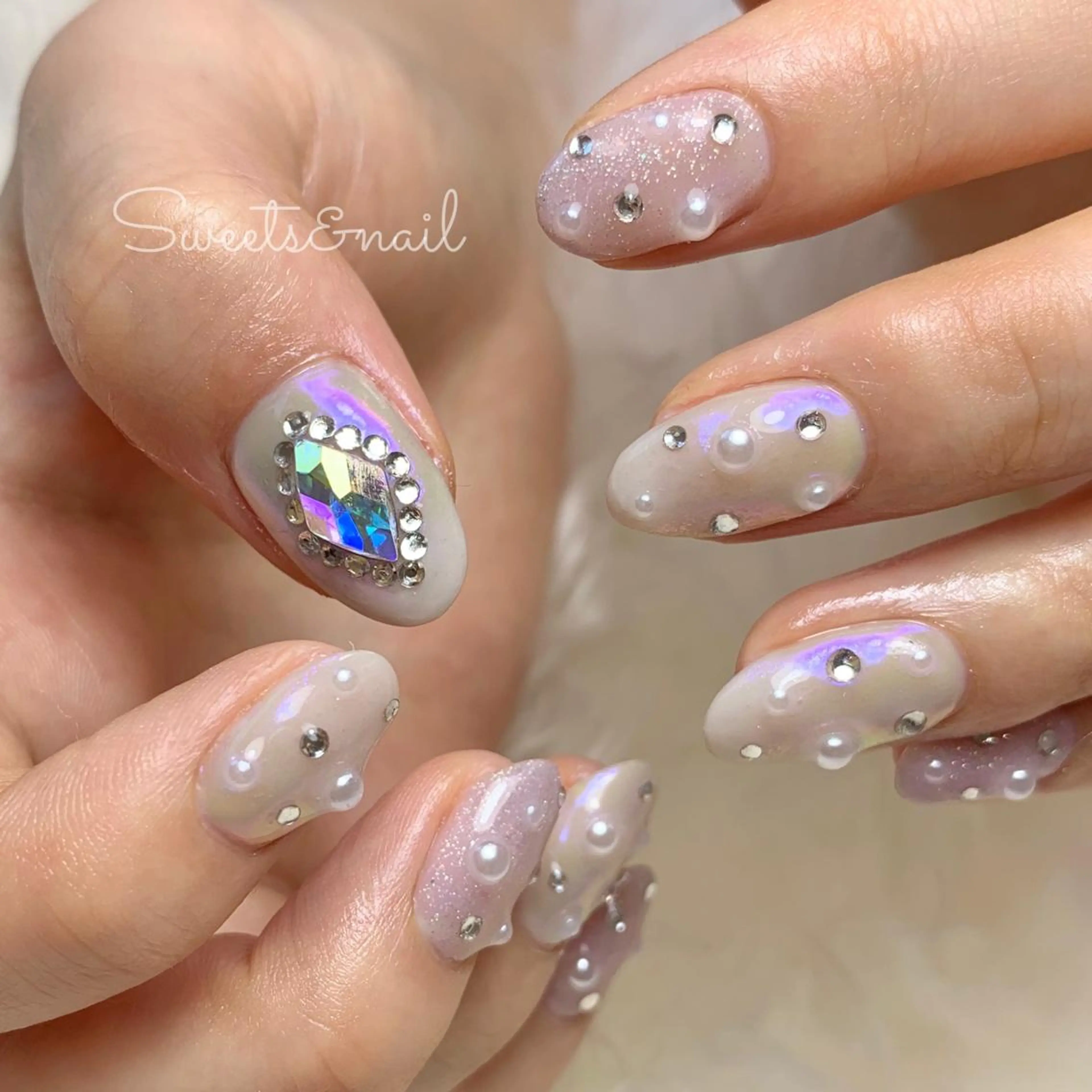 ネイル キラキラネイル Sweets＆ nail みなこのネイルデザイン
